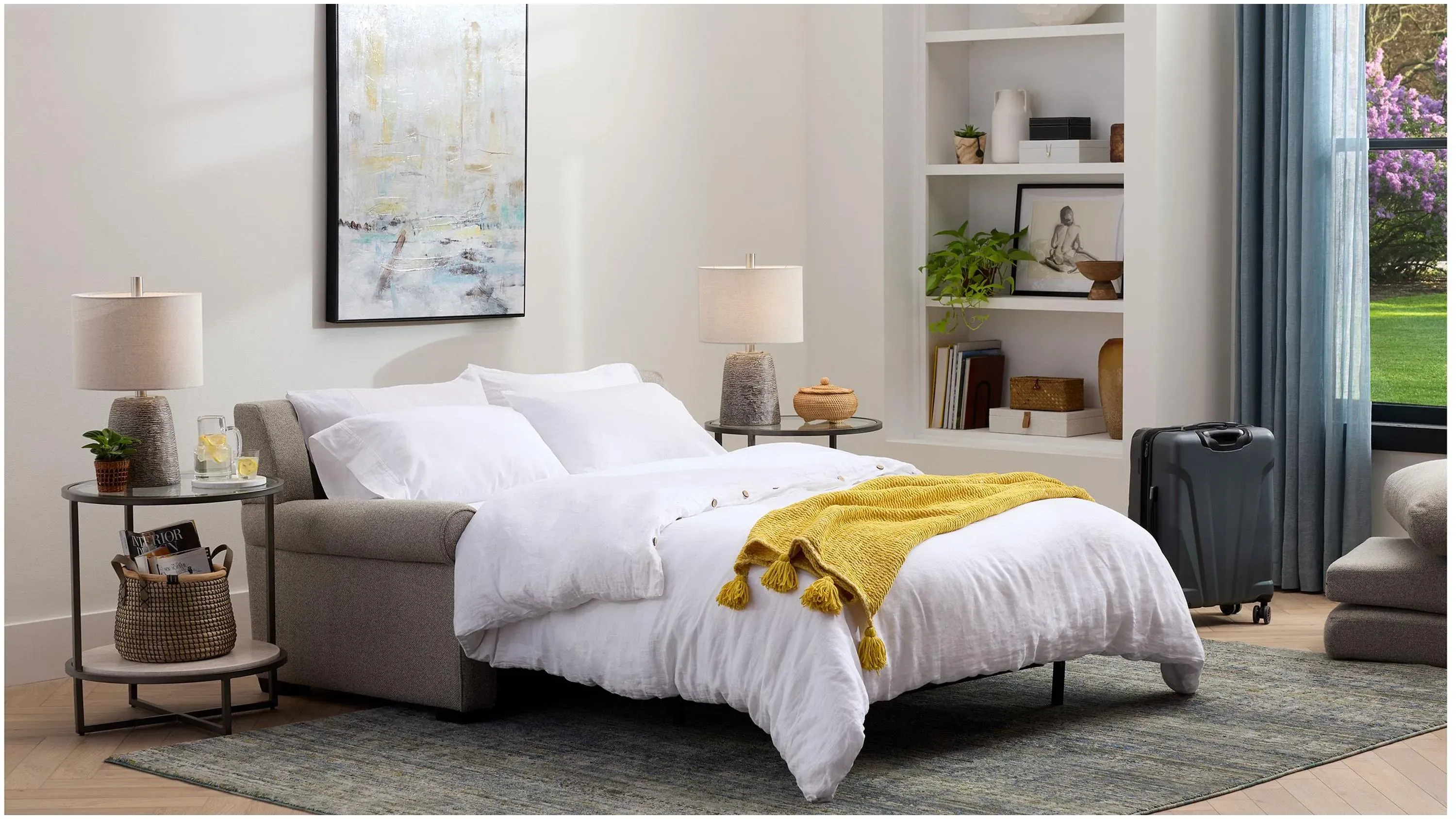 Gaines Queen Plus Sleeper w/High Performance Mattress