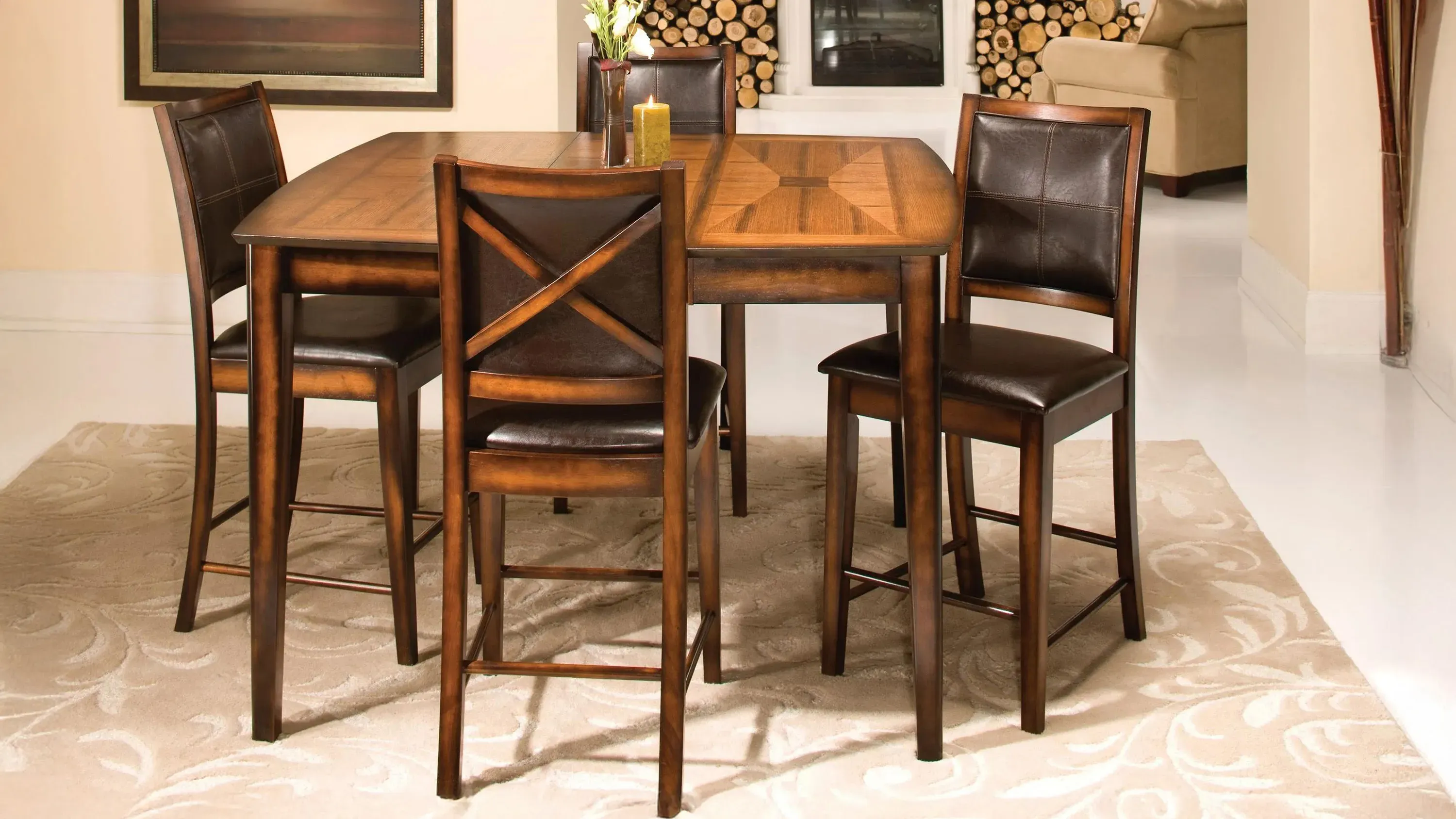 Hilander Chef Table ダークブラウン Hilanders Wood Kitchen Table ダークブラウン（Chef Table