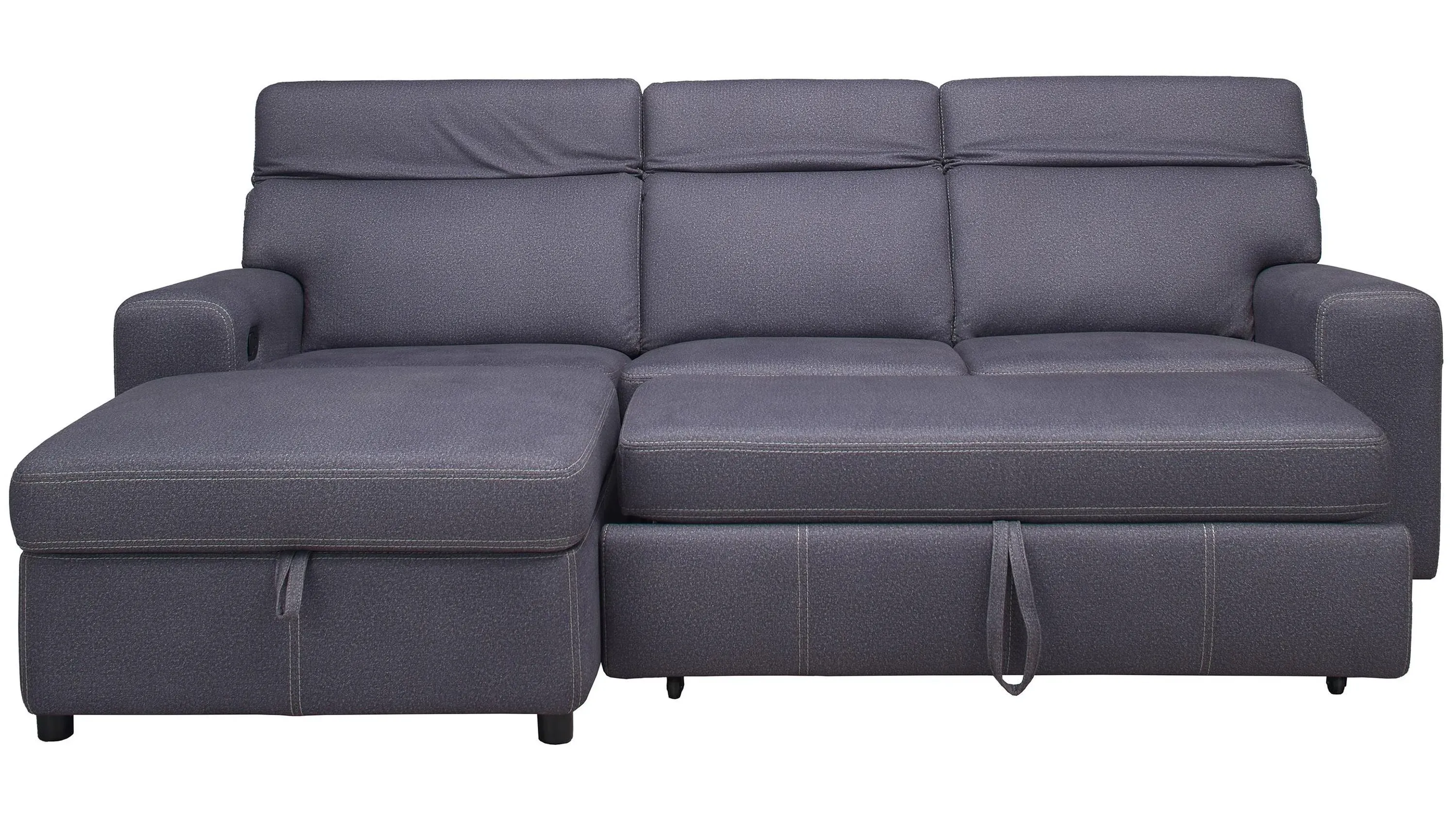 Aspen 2-pc. Left Arm Facing Sofa Chaise w/ Pop-Up Sleeper and Ratchet Headrest