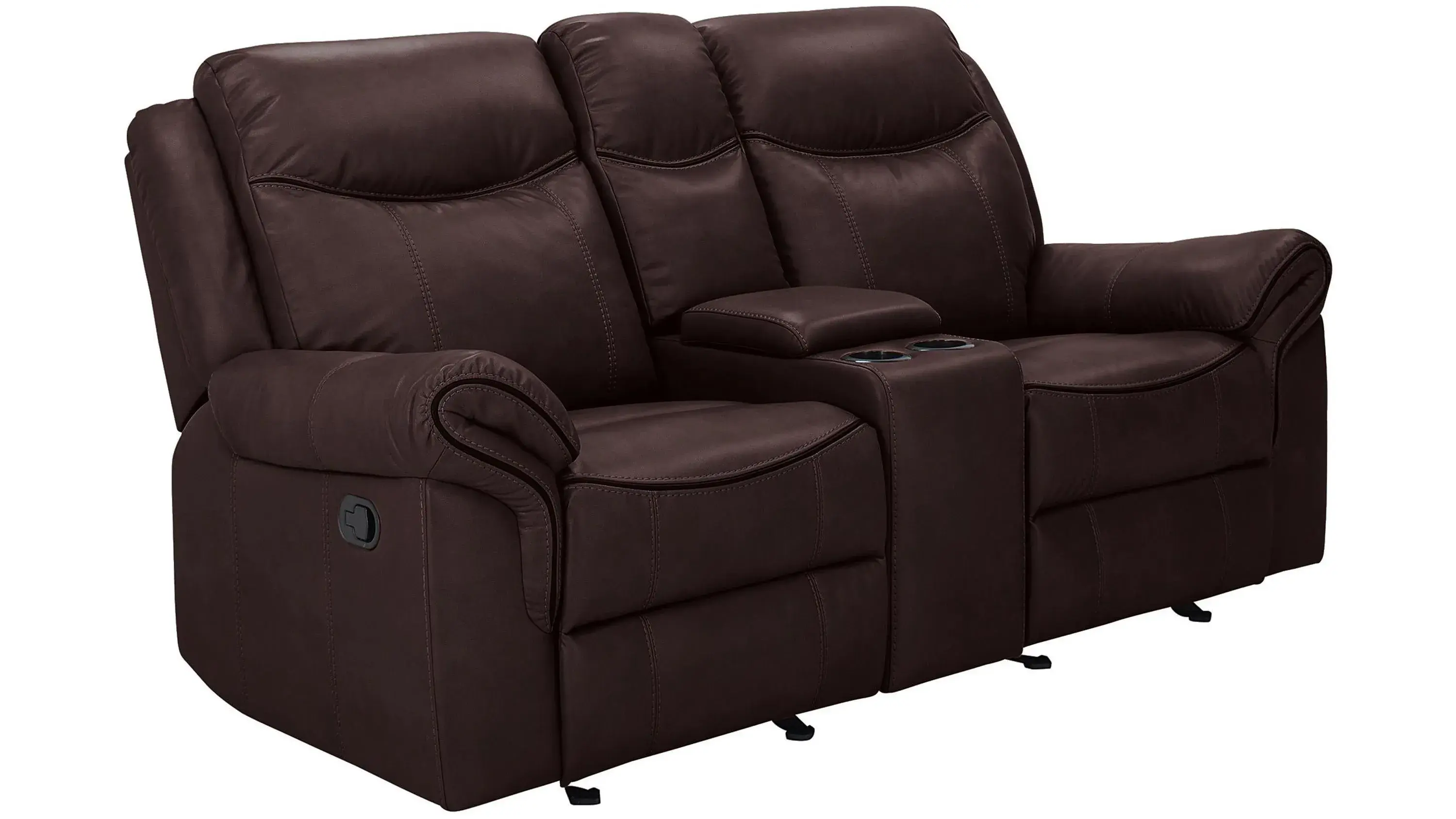Ross Gliding Reclining Console Loveseat