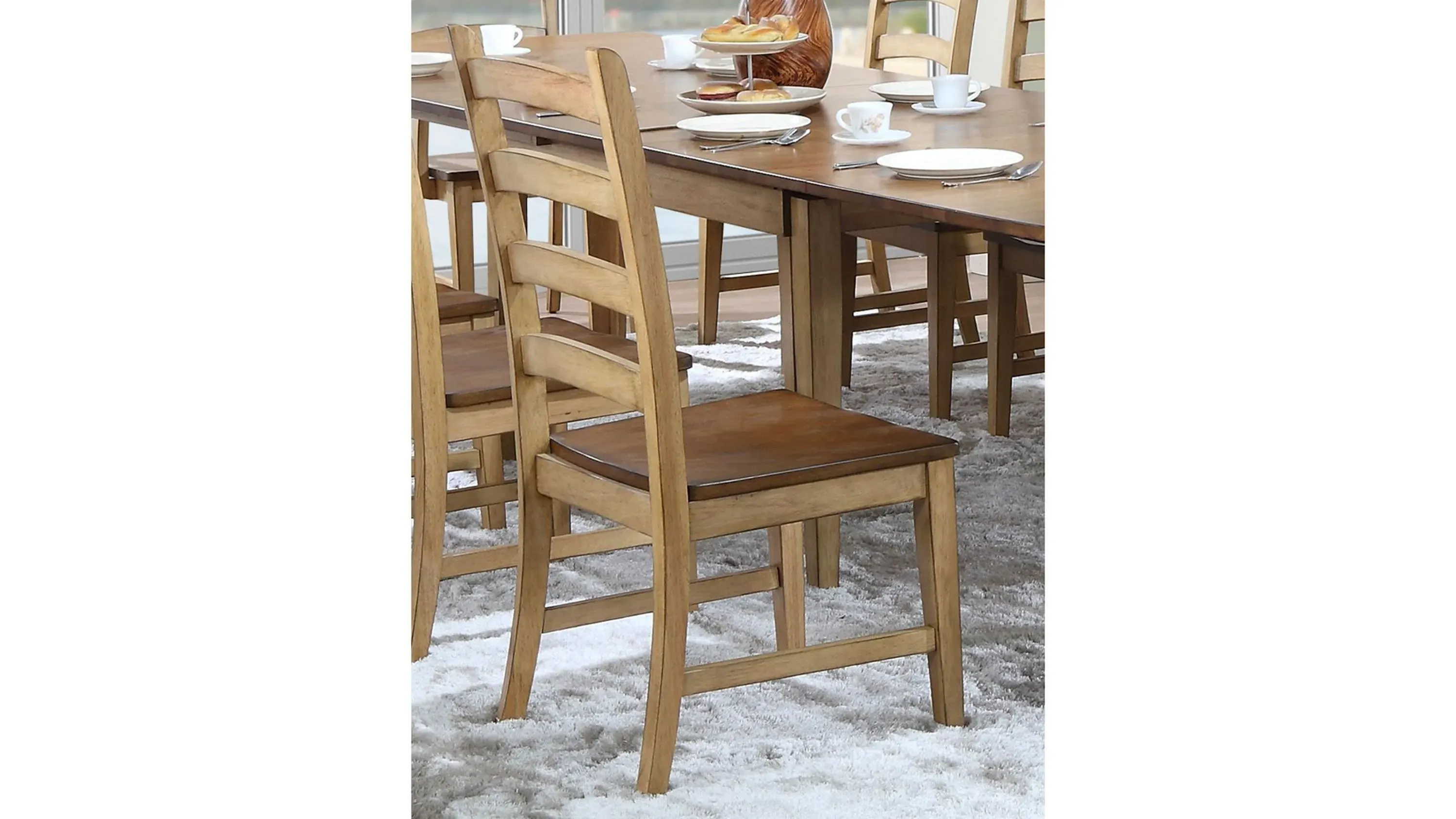 Brook Ladder Back Side Chair: Set of 2 | Raymour & Flanigan