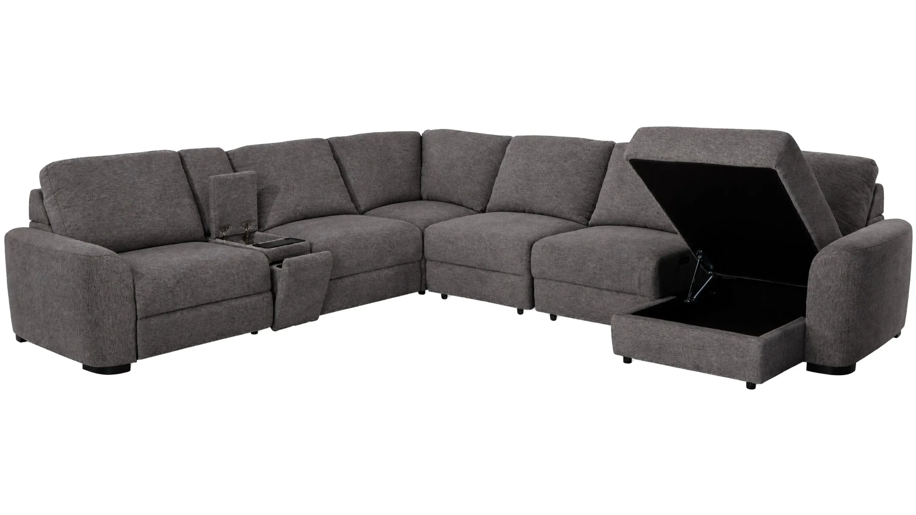 Duncan 7-pc. Power Sectional | Raymour & Flanigan