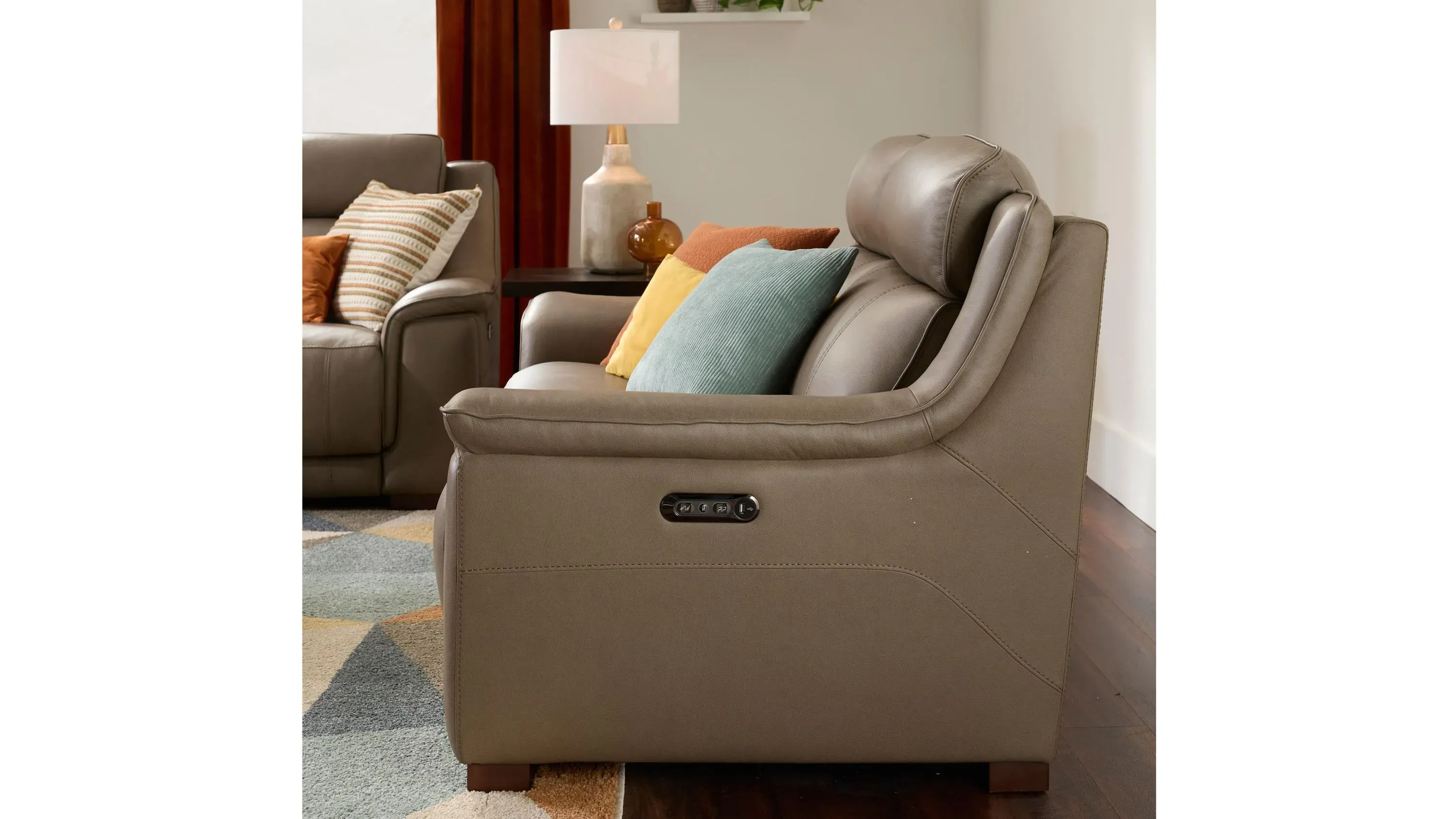 Griffith Power Loveseat w/ Power Headrest | Raymour & Flanigan