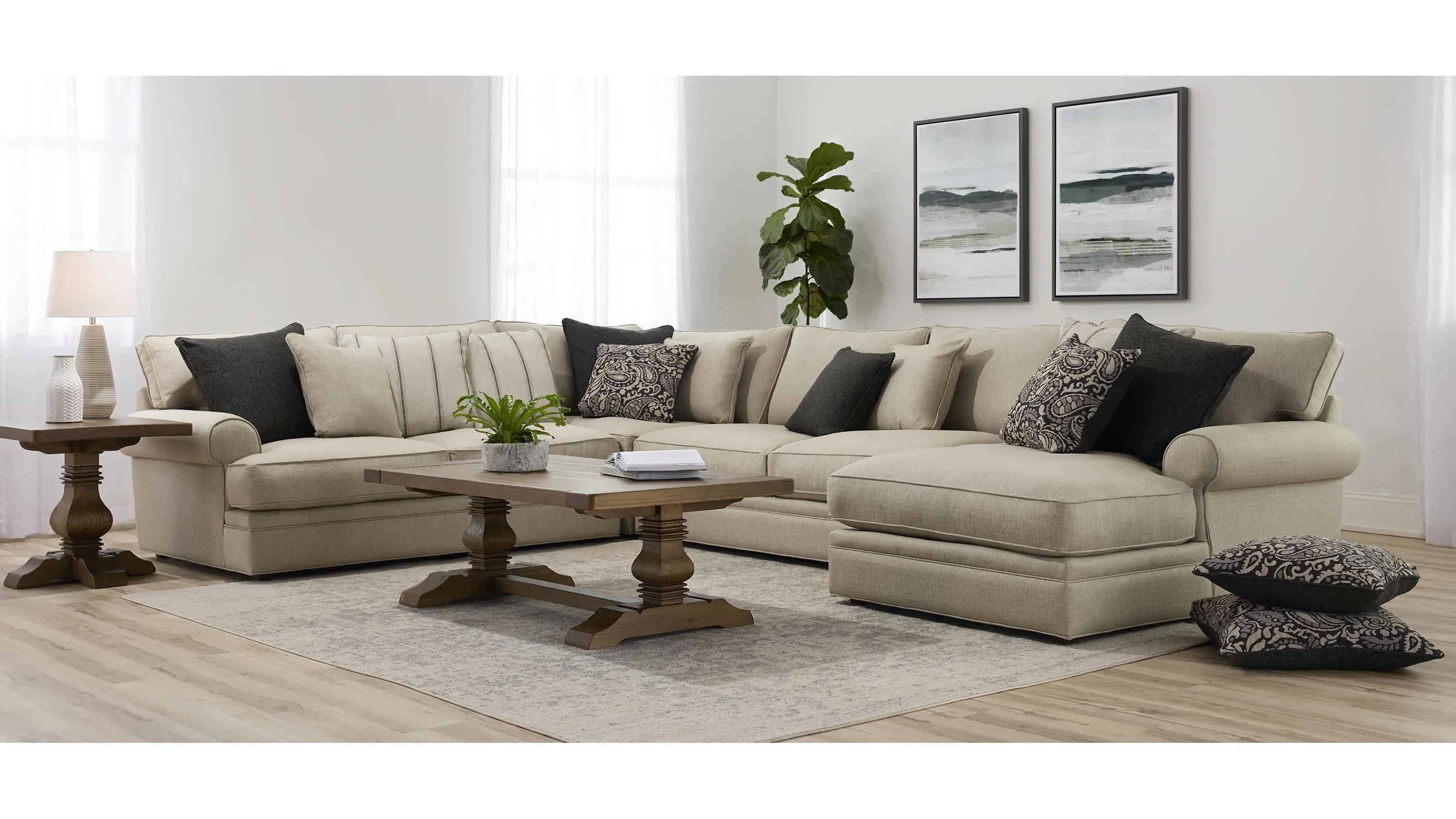 Wilkinson 4-pc. Sectional Sofa | Raymour & Flanigan