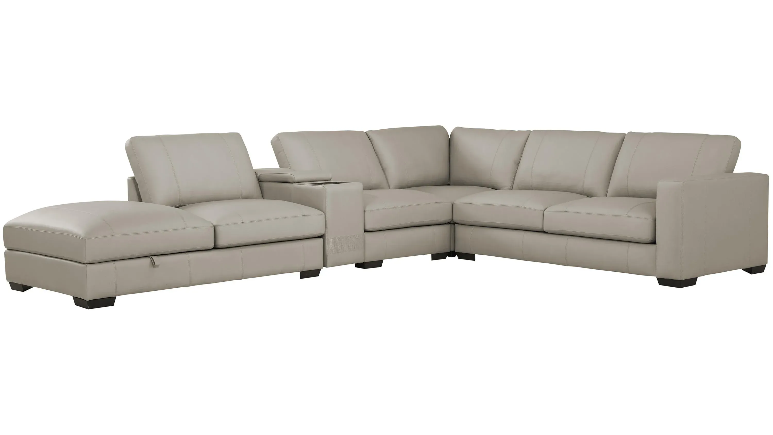 Oaklynn Leather 5-pc. Sectional