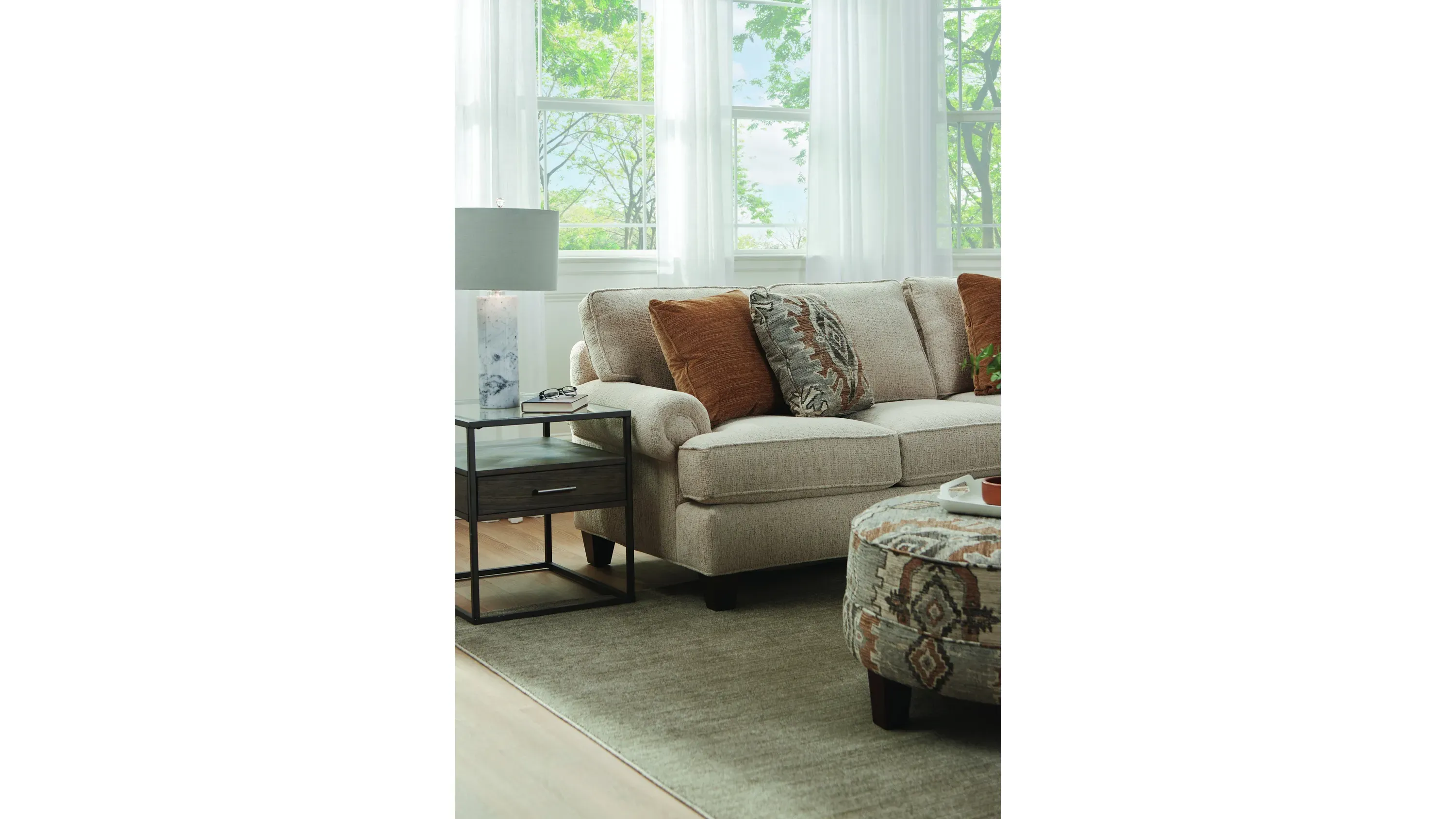 Crestwood Left Arm Facing Sofa w/ Return | Raymour & Flanigan