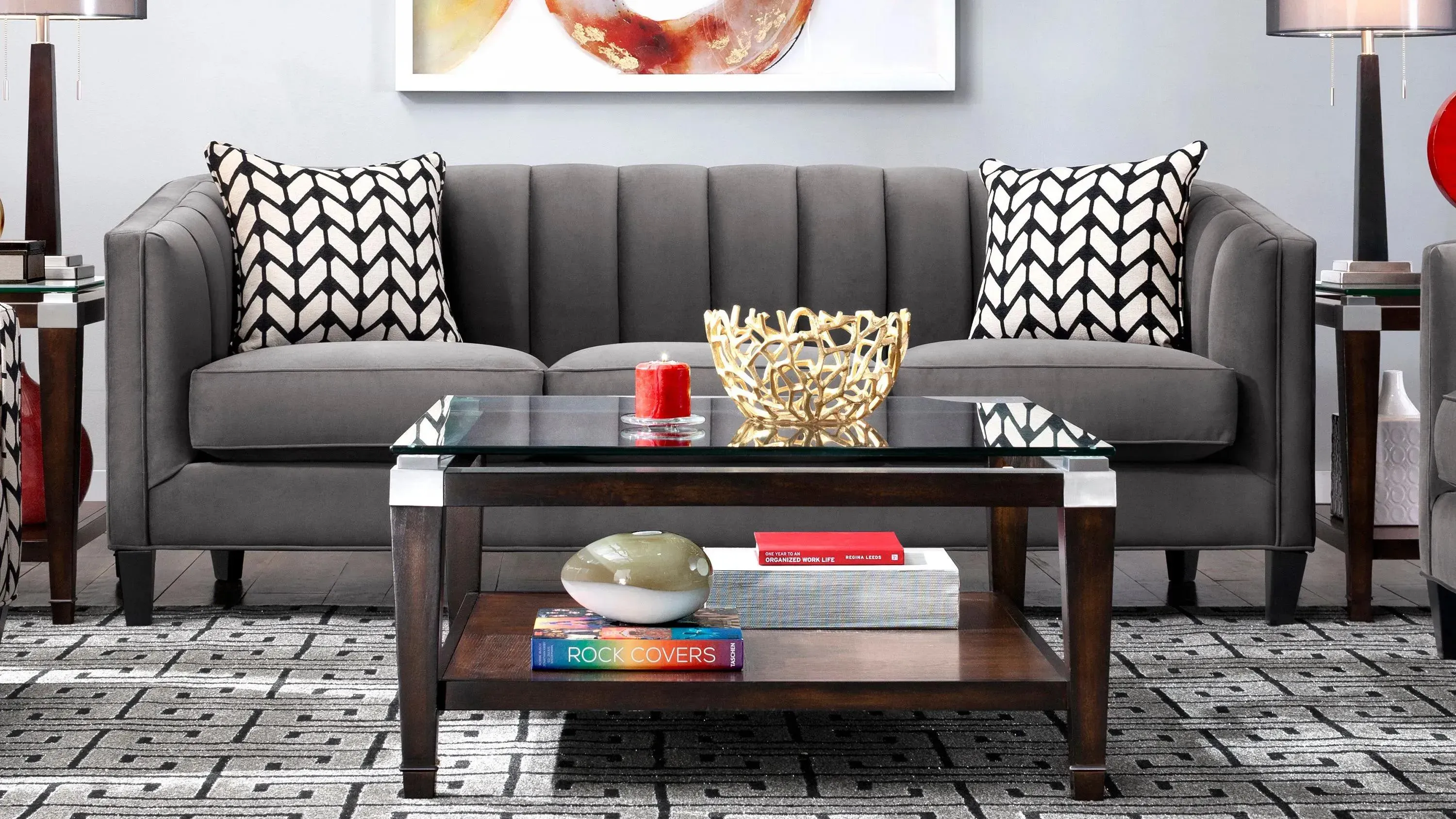 Raymour and flanigan living room tables sale