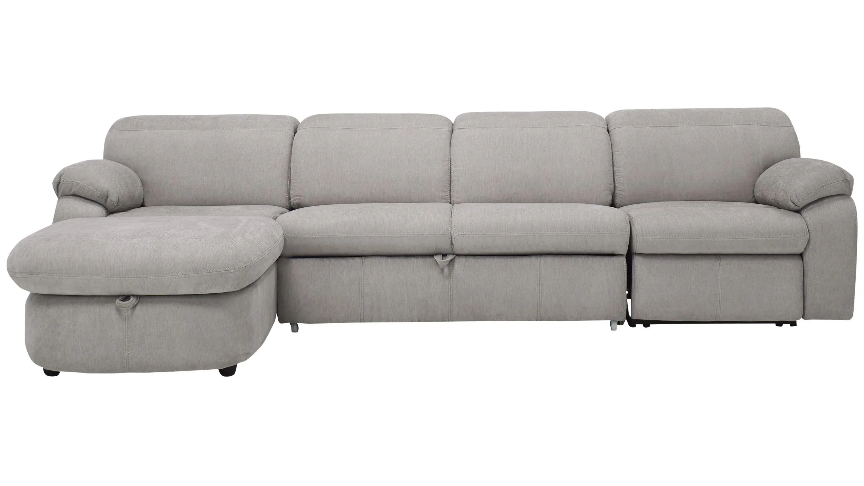 Enbright Microfiber 3-pc. Power-Reclining Sectional w/ Pop