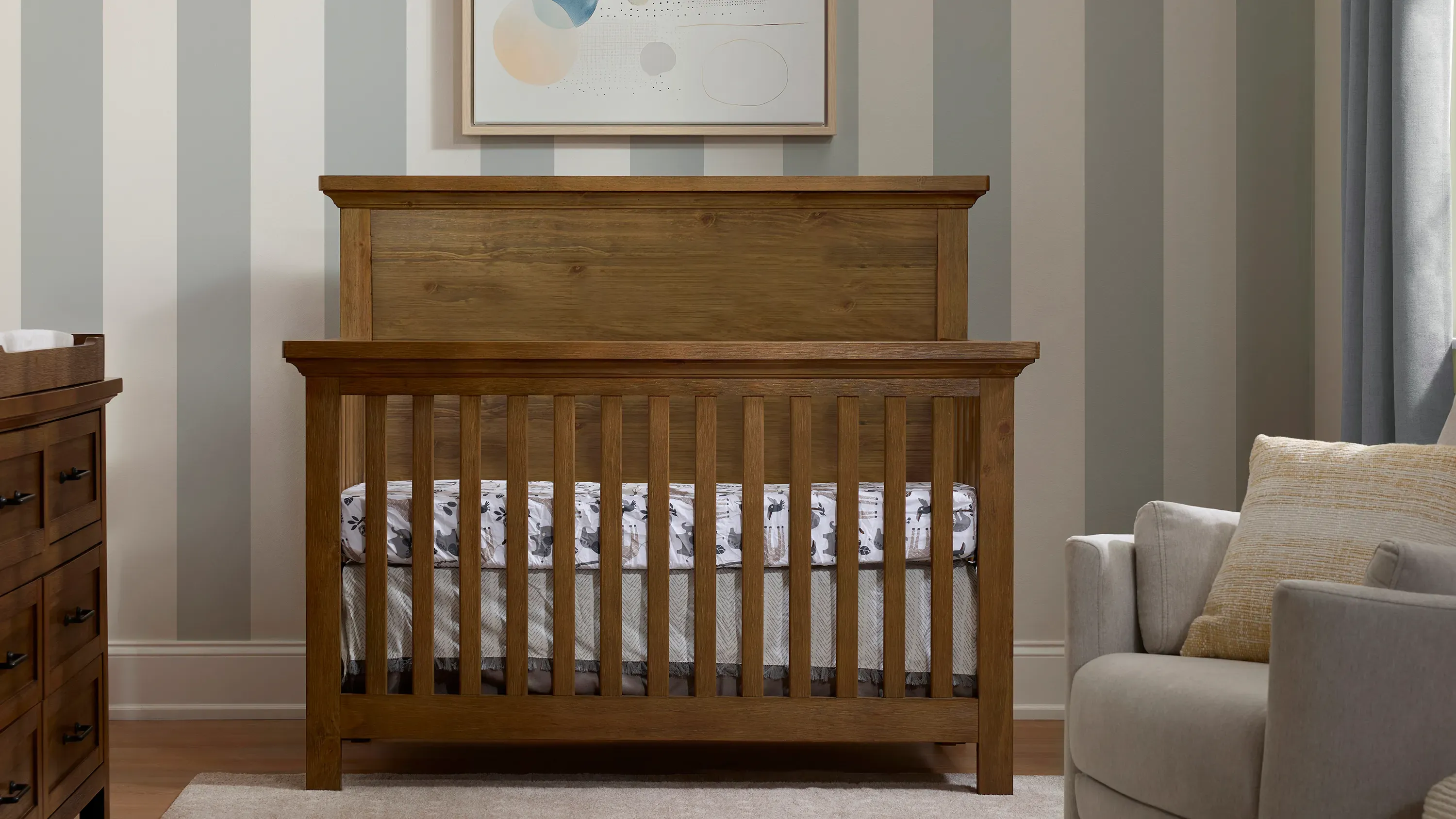 Wyatt Panel Convertible Crib with Conversion Kit