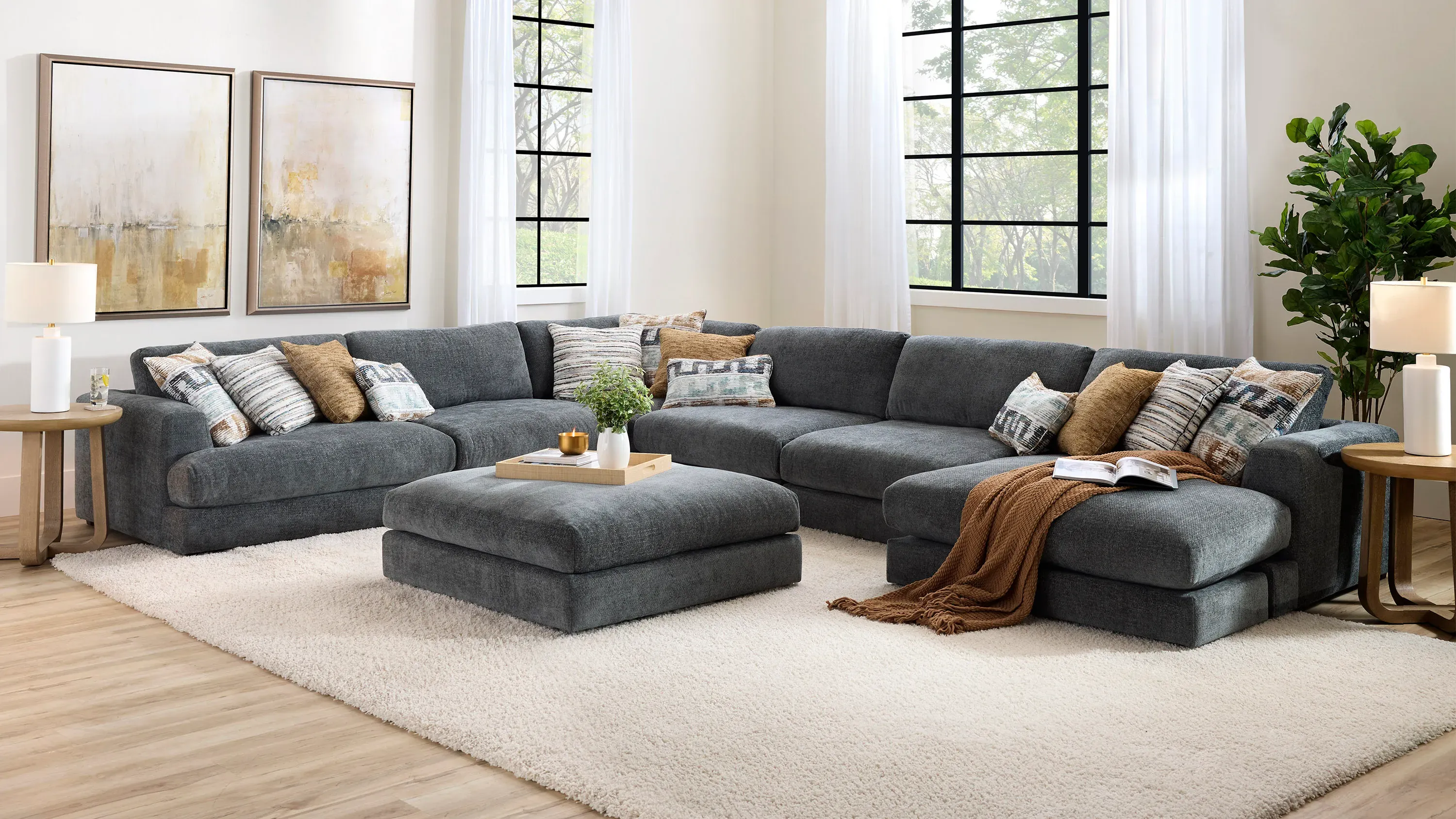 Montecito Right Arm Facing Chaise | Raymour & Flanigan