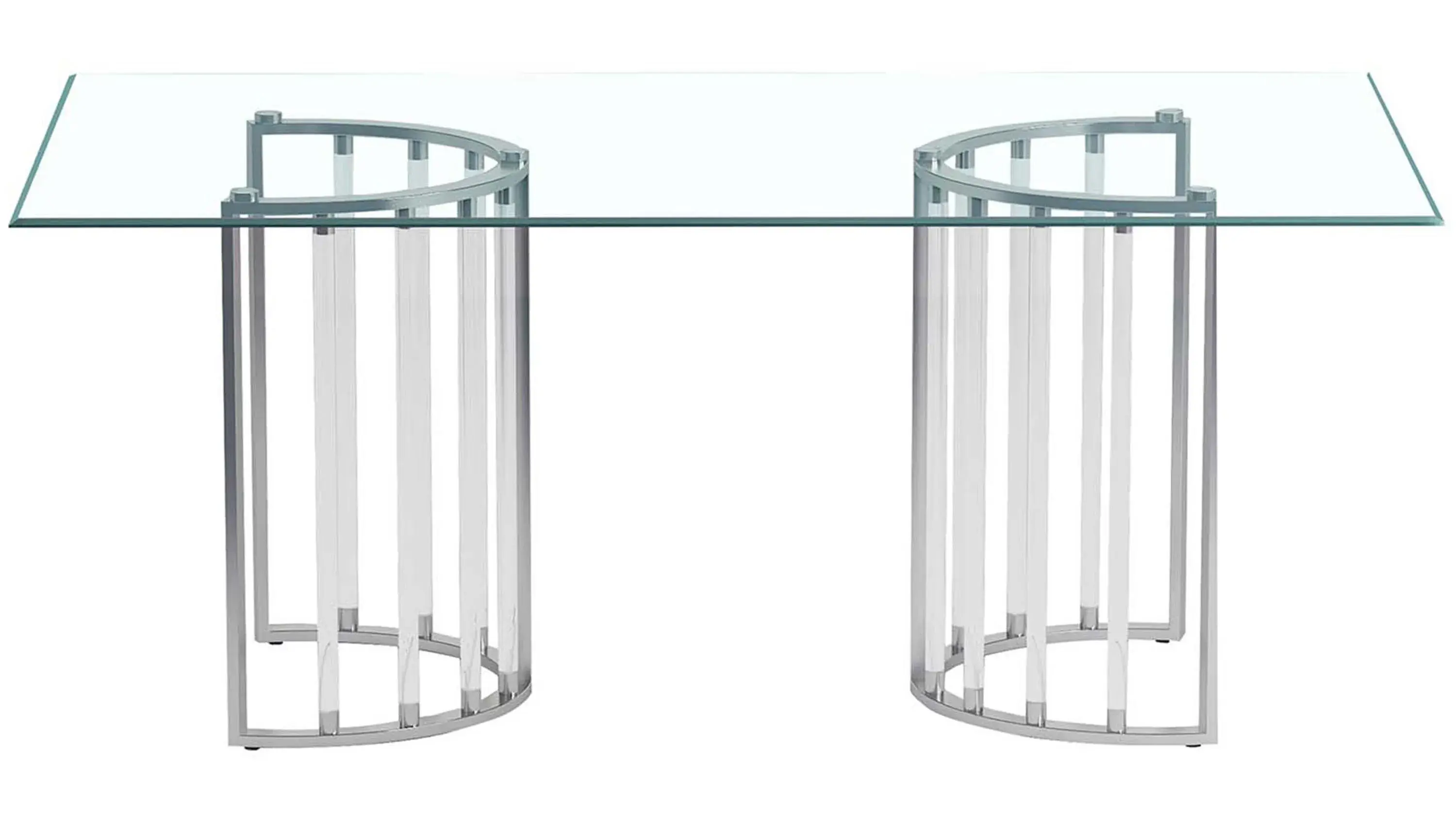 Trisha Glass Dining Table - Thumbnail 3