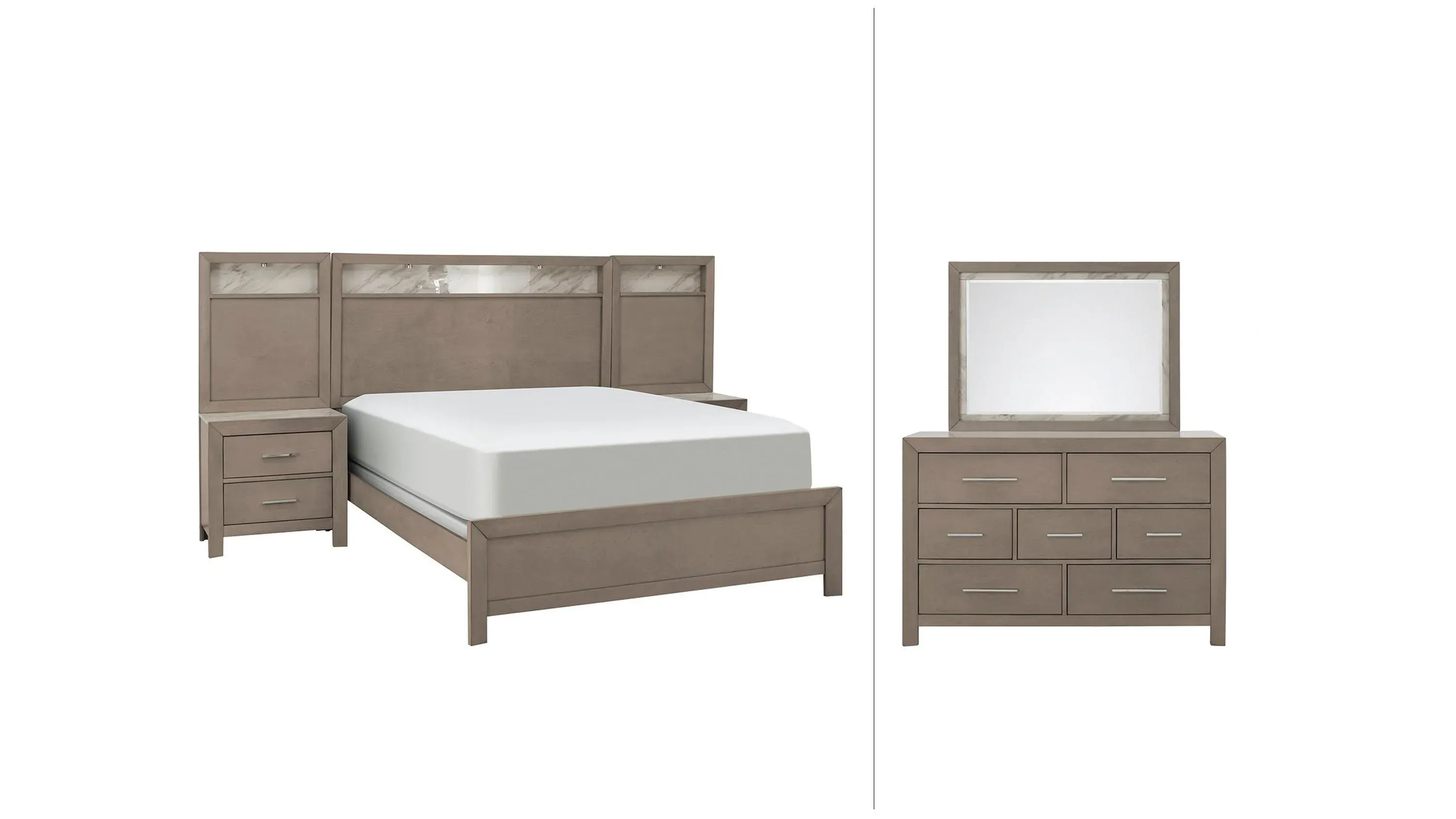 Armory 7-pc. King Wall Bed Bedroom Set. | Raymour &amp; Flanigan