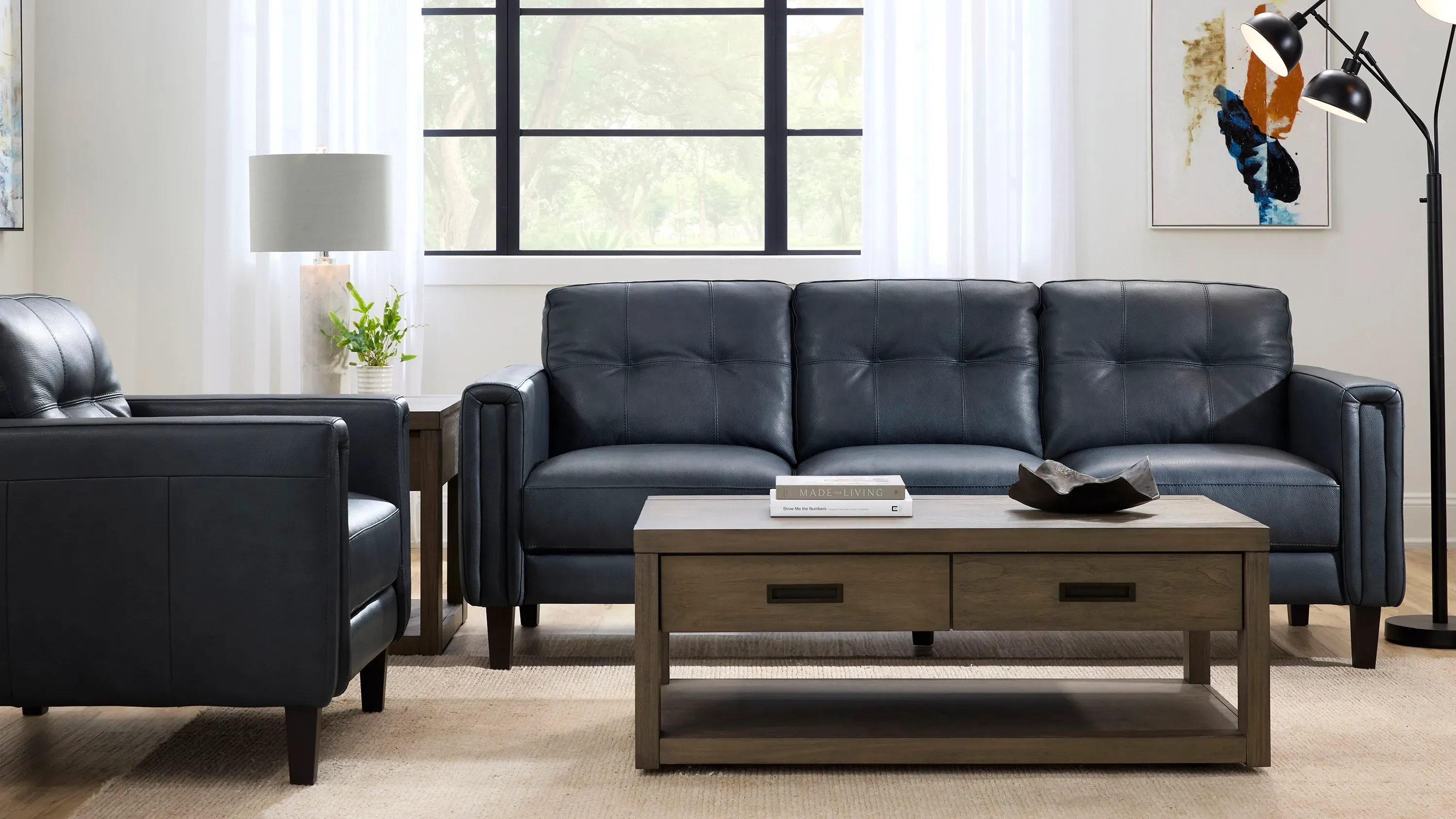 Salerno Leather Sofa | Raymour & Flanigan