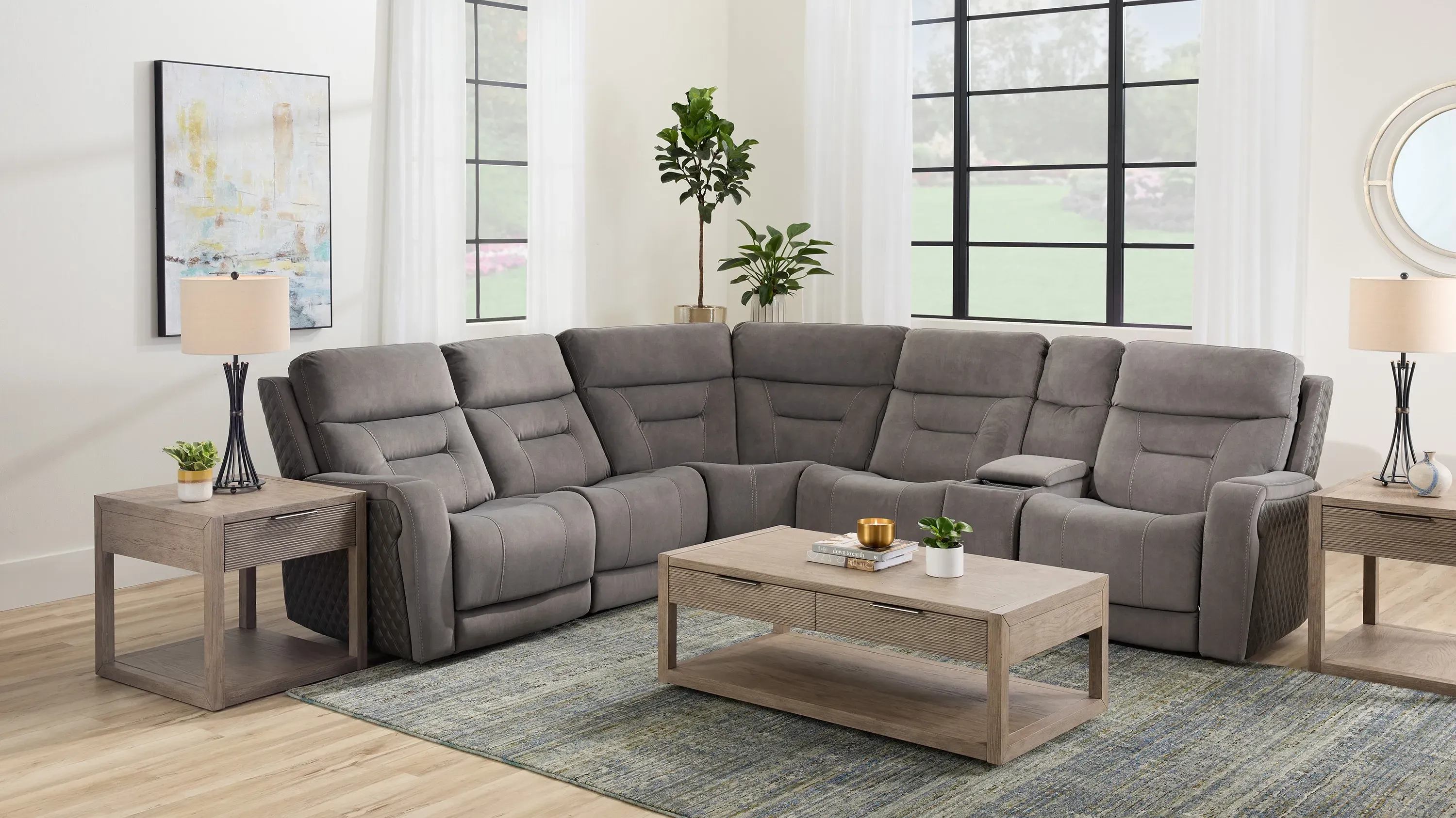 Irving 6-pc. Triple Power Sectional | Raymour & Flanigan