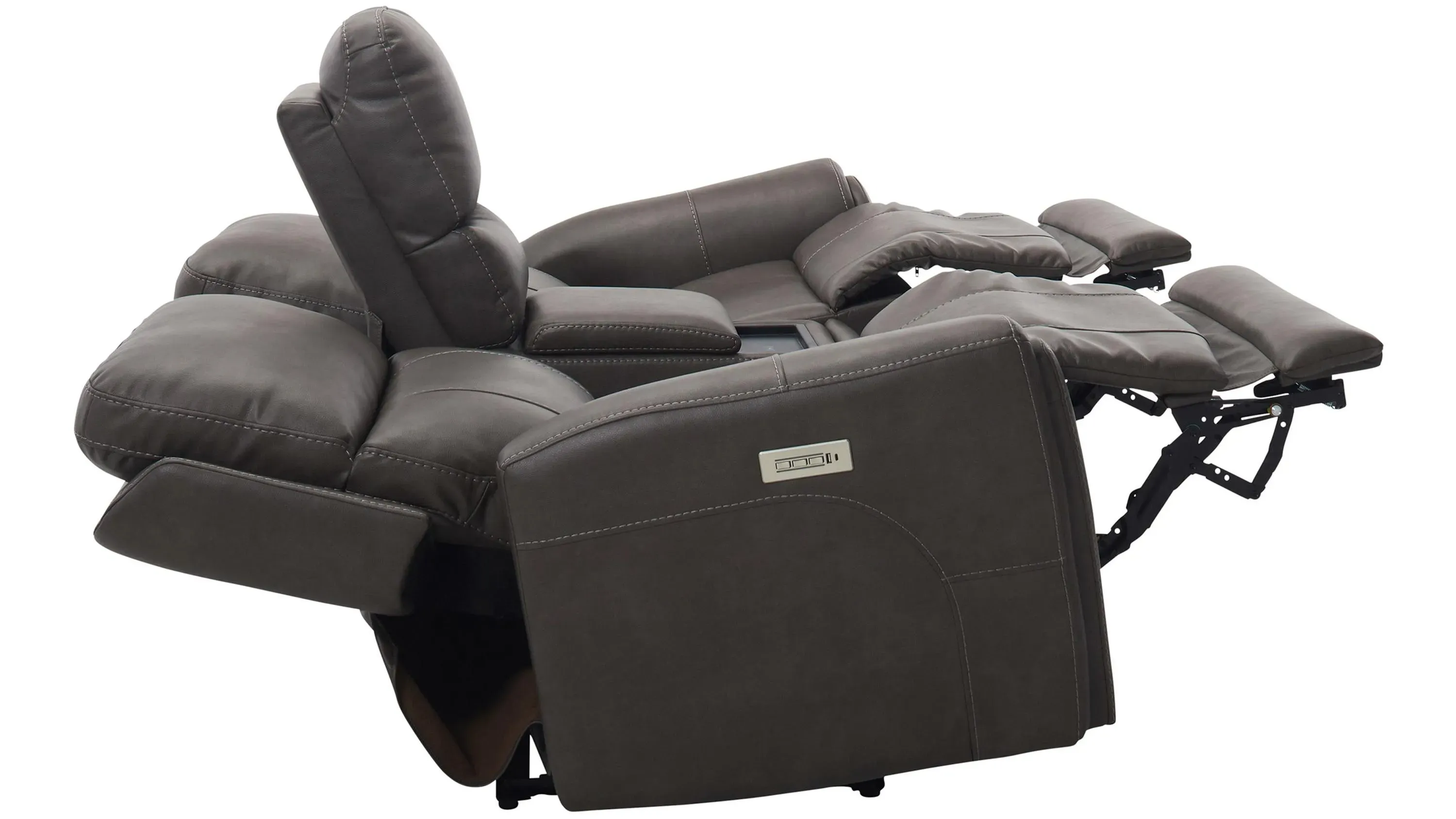 Calvin Triple Power Console Loveseat | Raymour & Flanigan
