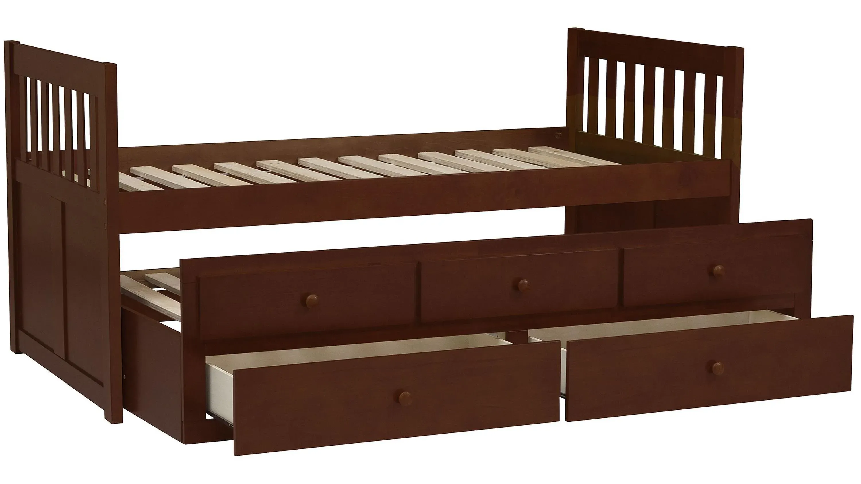 Shannon Captains Storage Trundle Bed