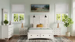 Ivy Ridge 4-pc. Platform Storage Bedroom Set w/ Lamp Headboard