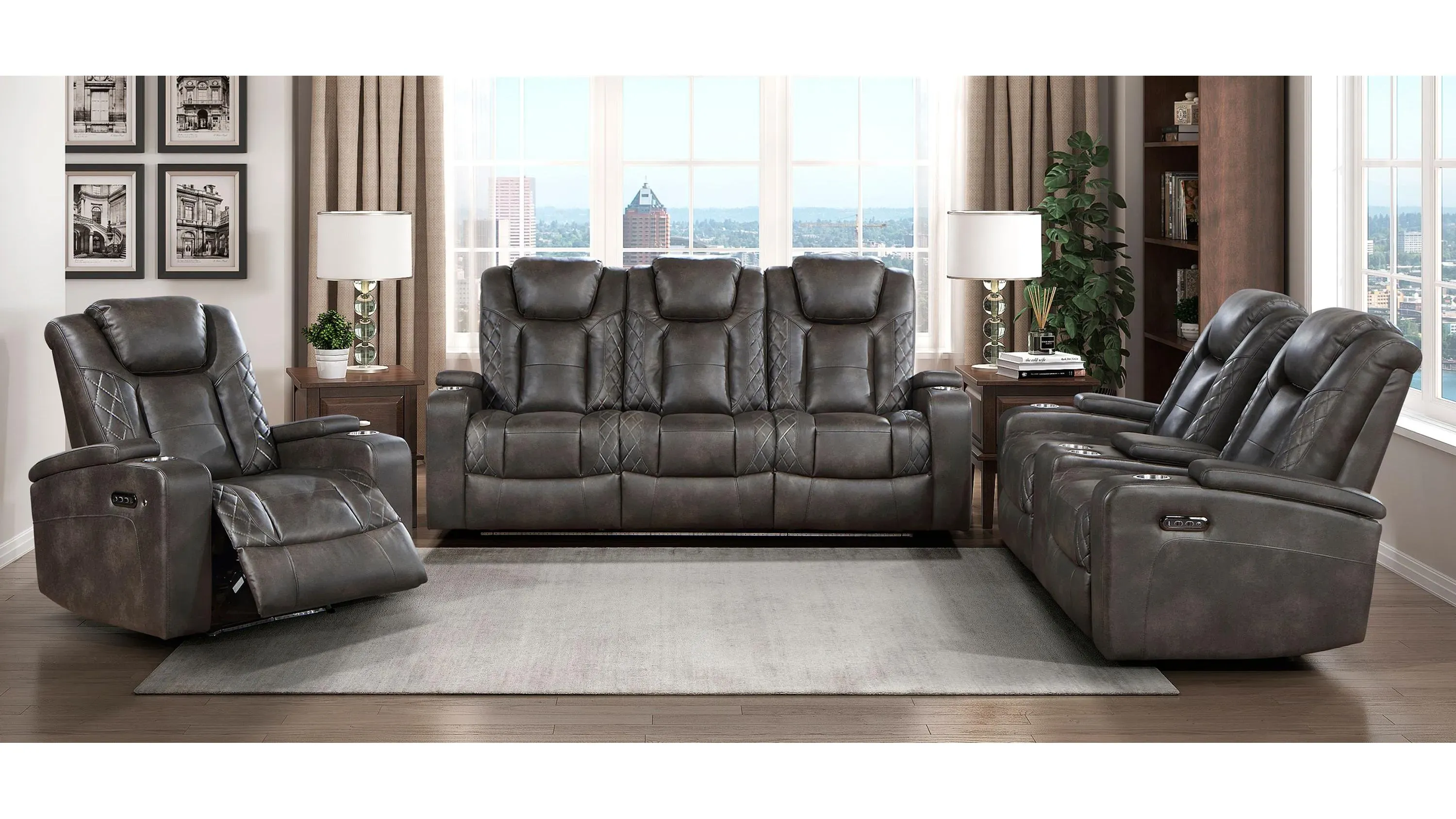 Donegal Power Double Reclining Sofa  Product_Image_Carousel