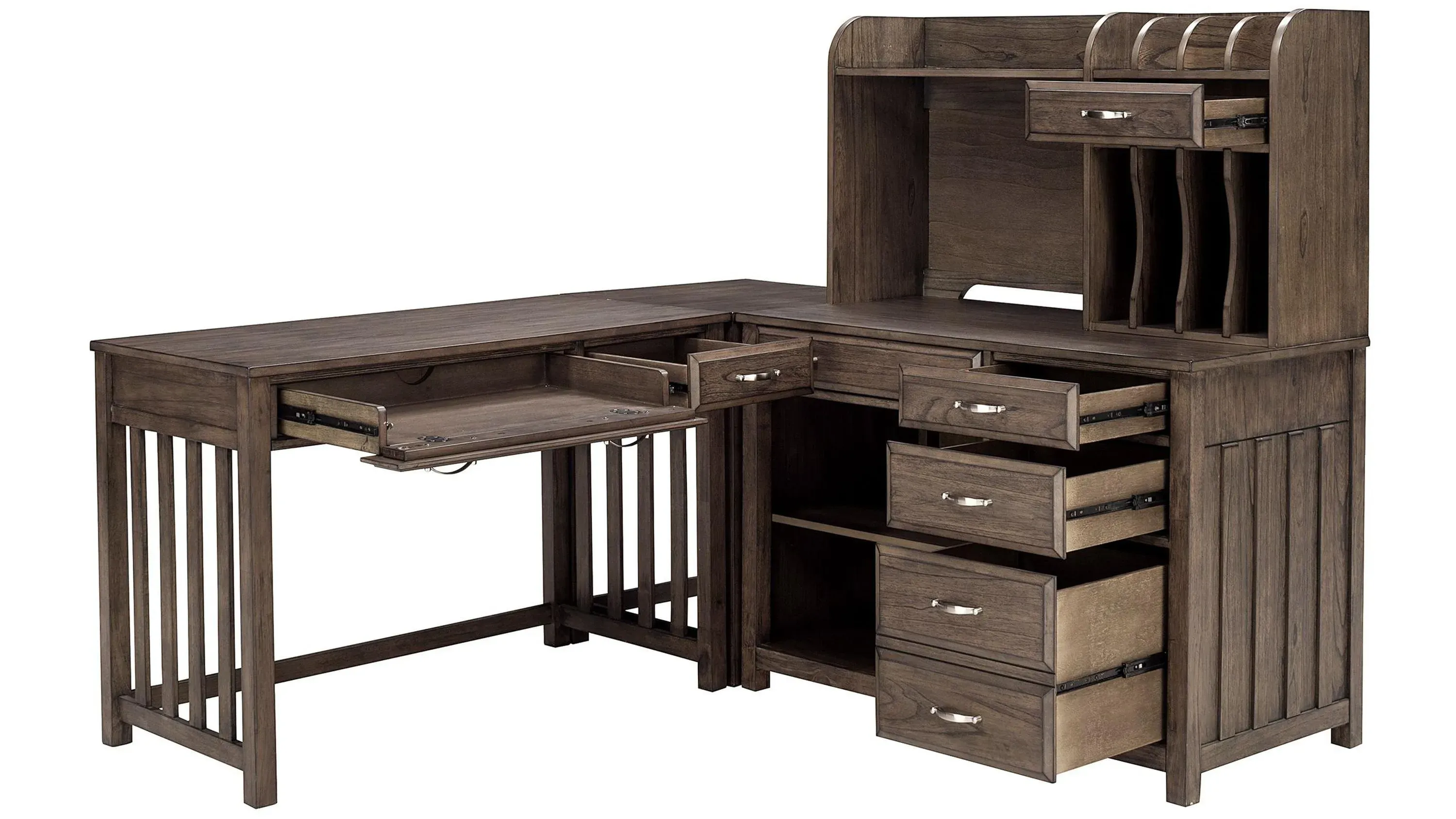 Linbrooke 4 pc. Desk W Hutch