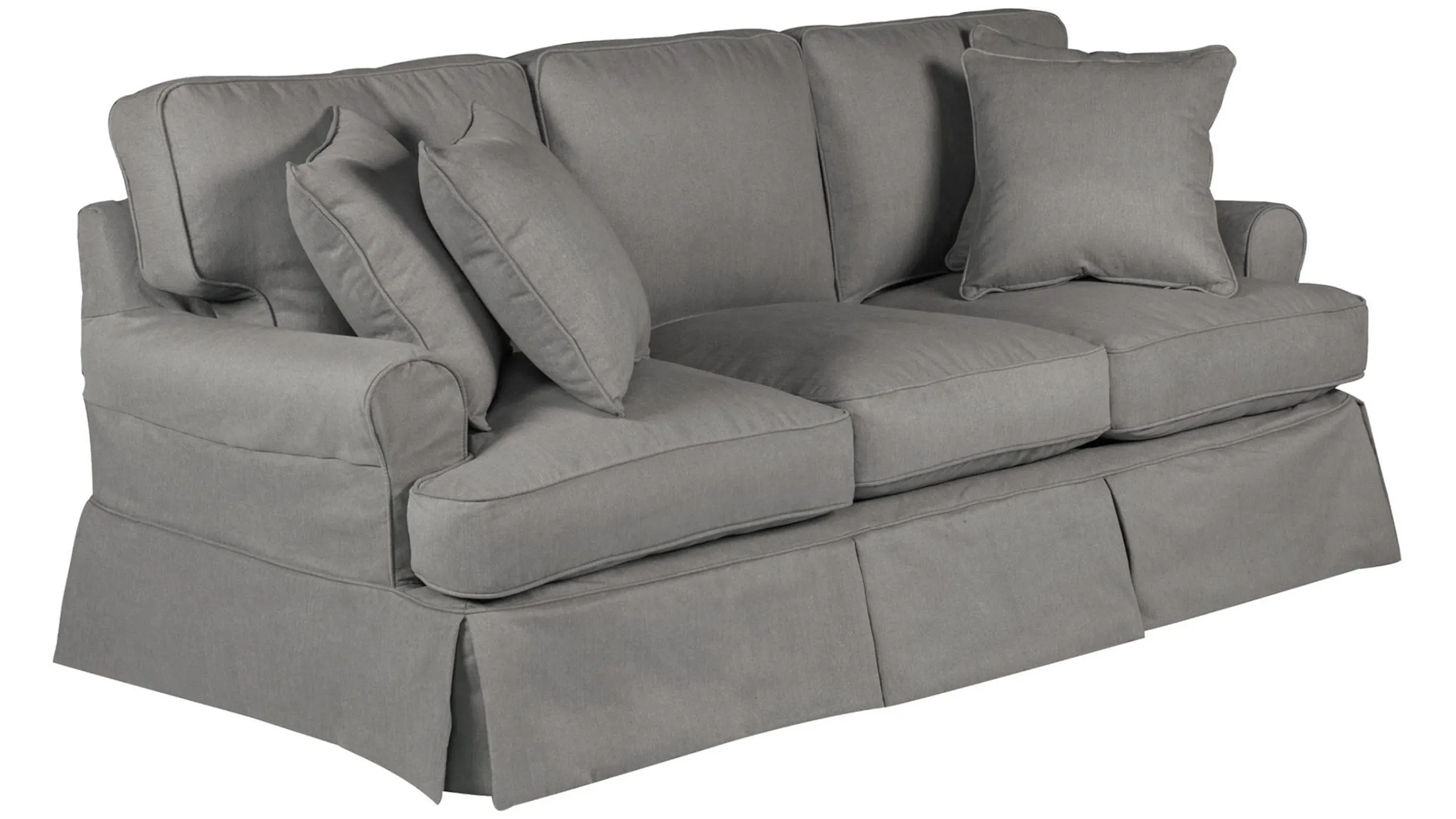 Set De Housse Amovible Pour Canapé 2 Places Sunset Trading Horizon - Couleur Blanc Perle Performance, Dimensions 60x38x34 Pouces