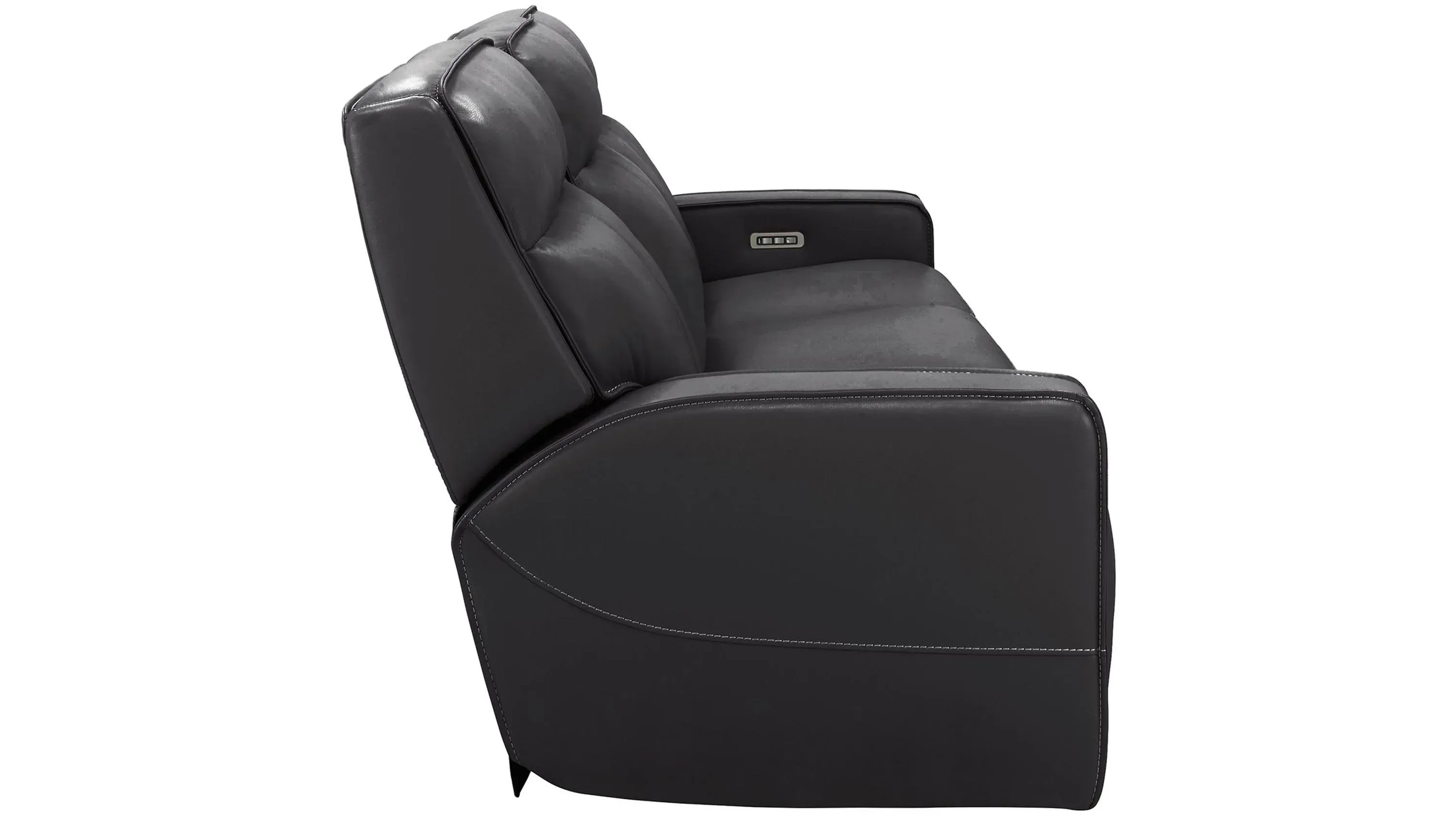 Beckett Power Sofa w/ Power Headrest and Lumbar Support