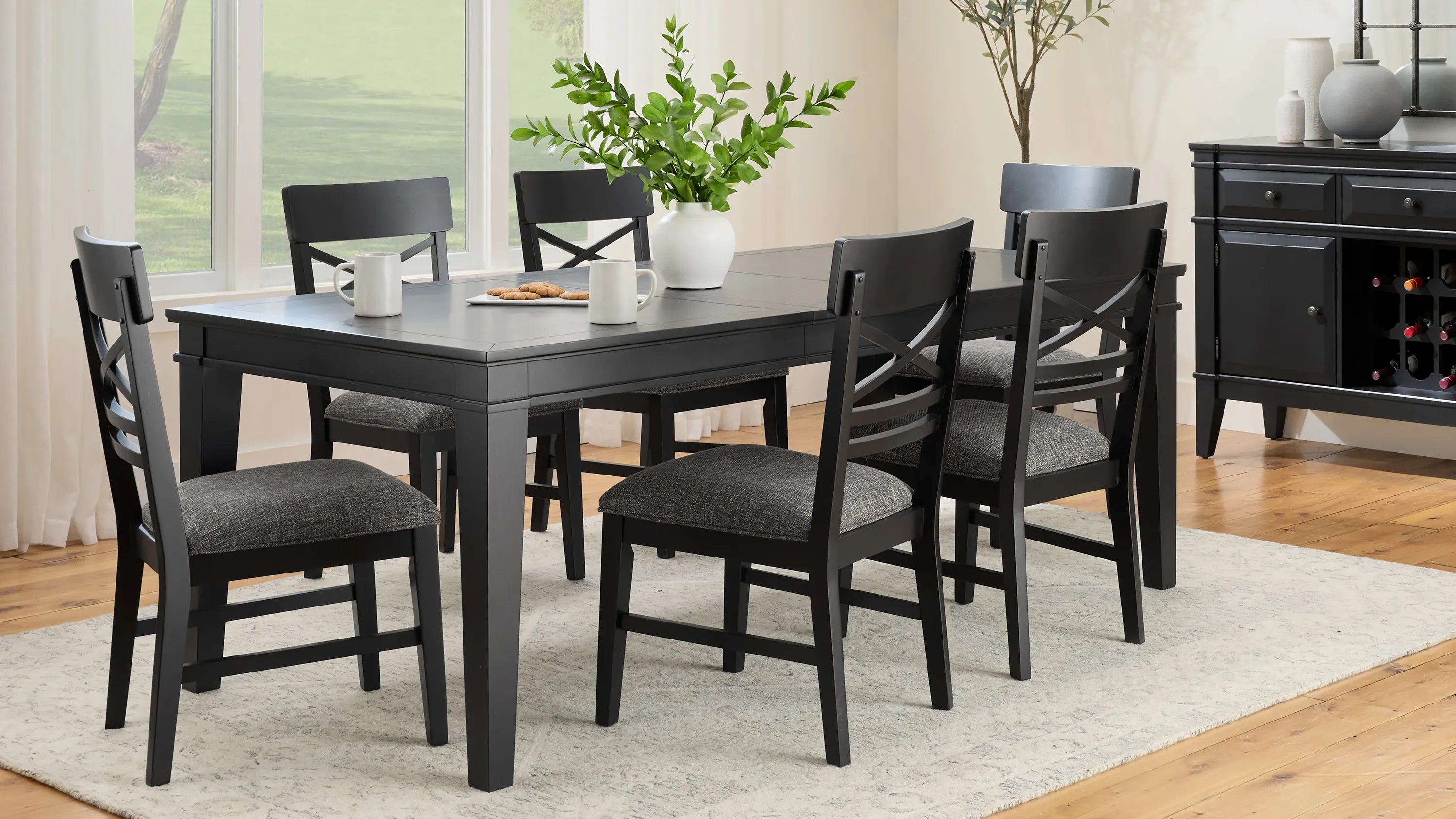 Halden 7-pc. Dining Set | Raymour & Flanigan