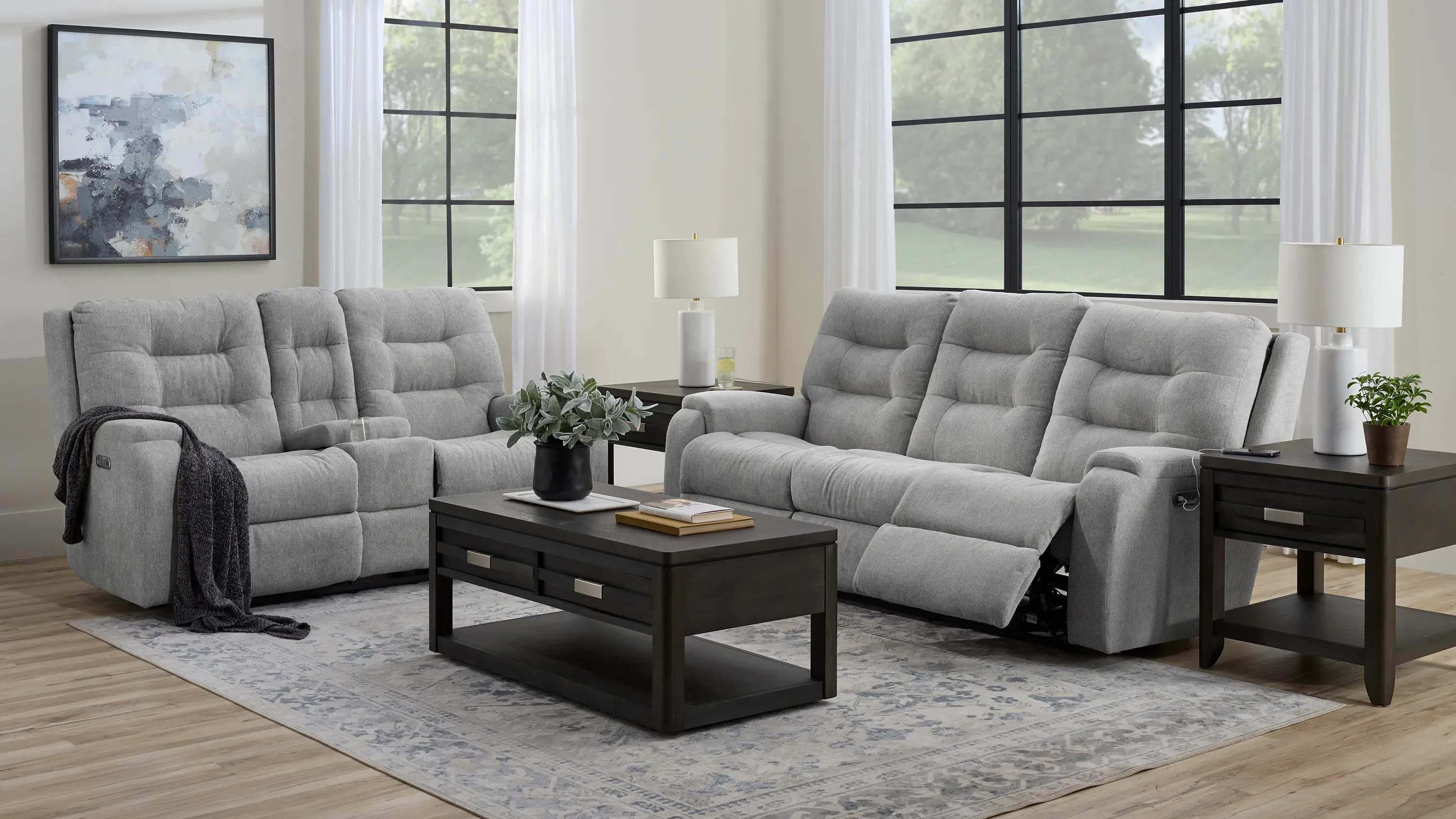Halenbeck Triple Power Sofa | Raymour & Flanigan
