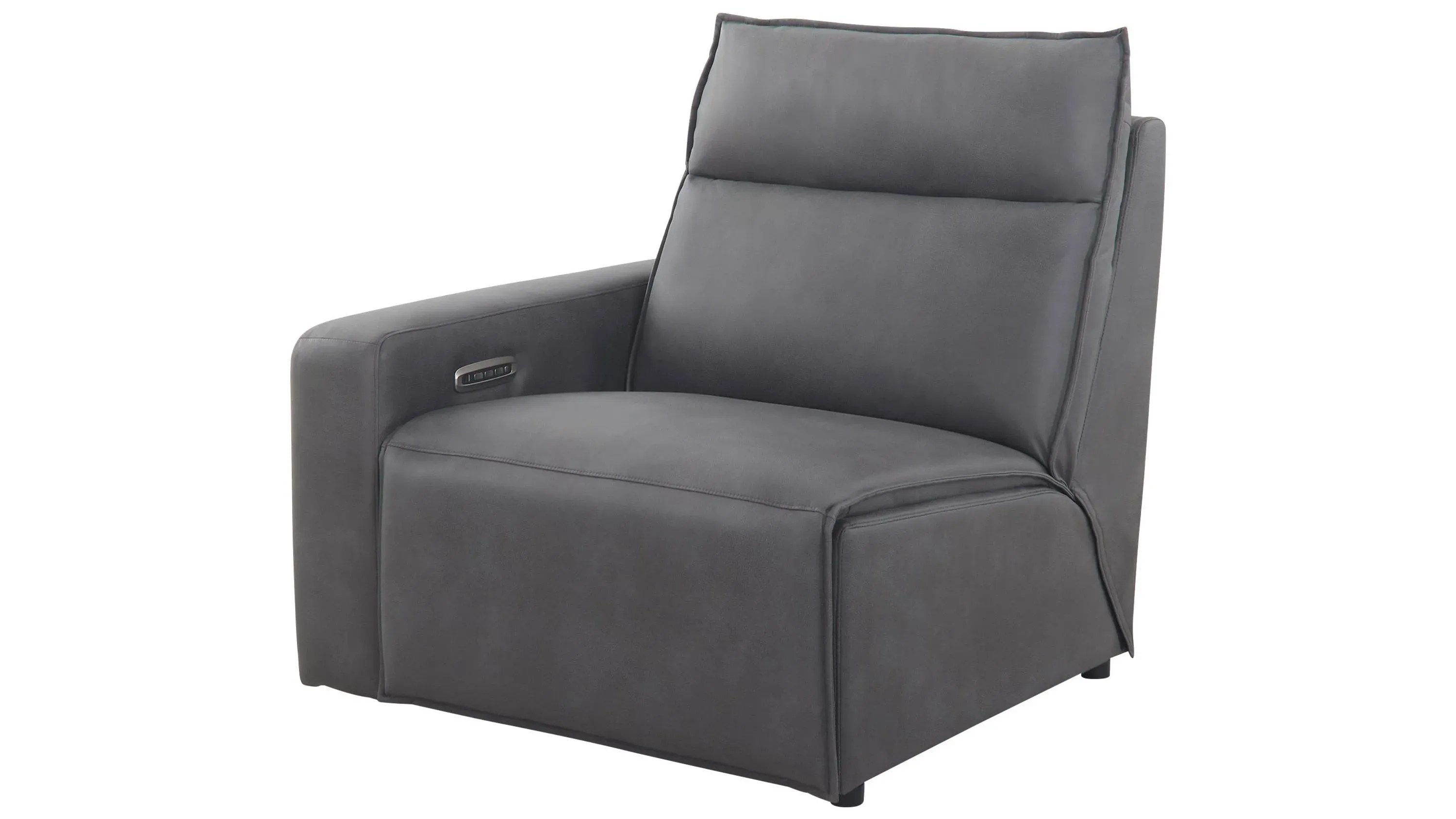 YONFA ジレ　チャコールグレー Zena Swivel Glider Recliner | The Furniture Mart