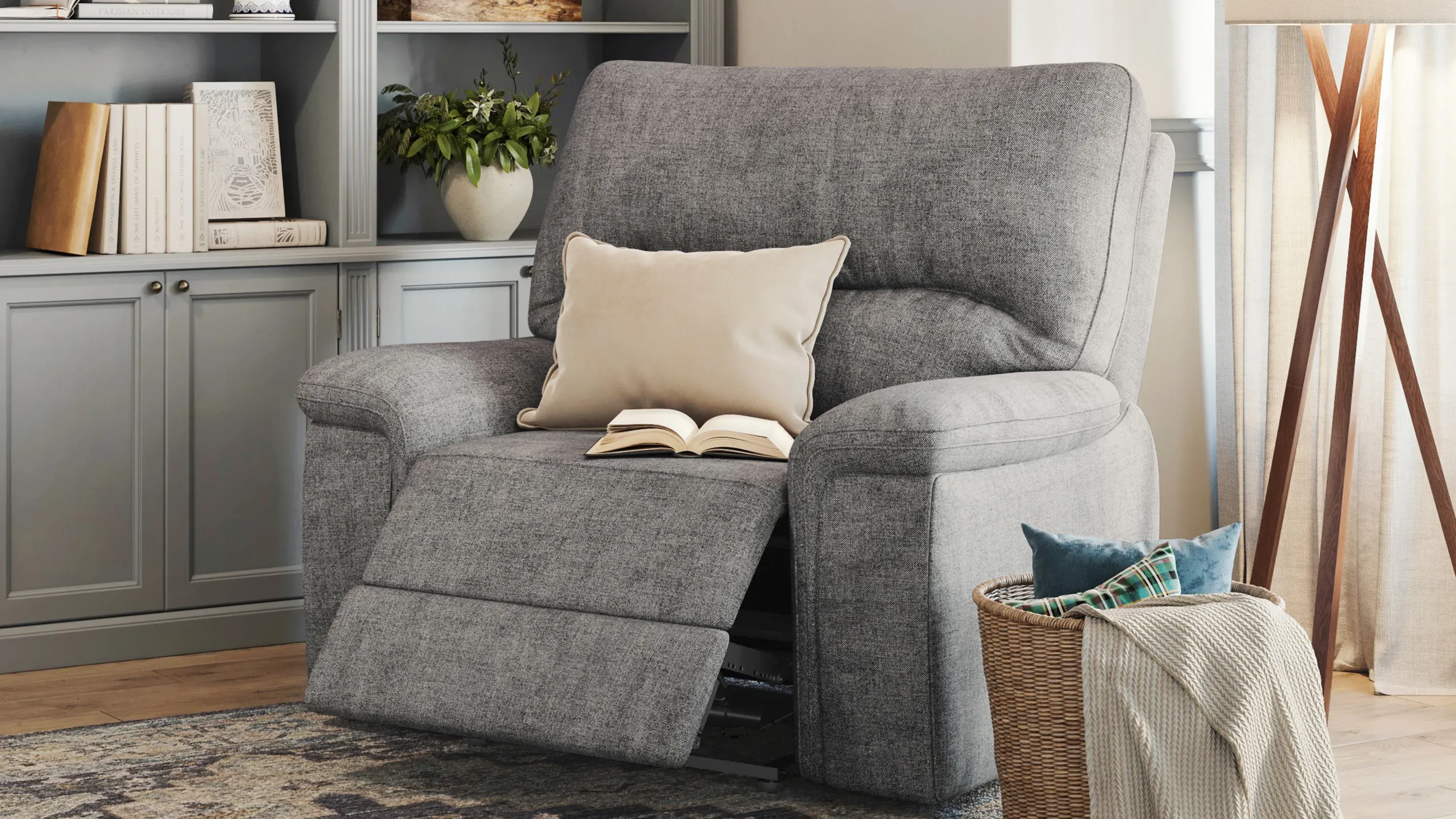 Zeke Chenille Wallaway Power Recliner | Raymour & Flanigan
