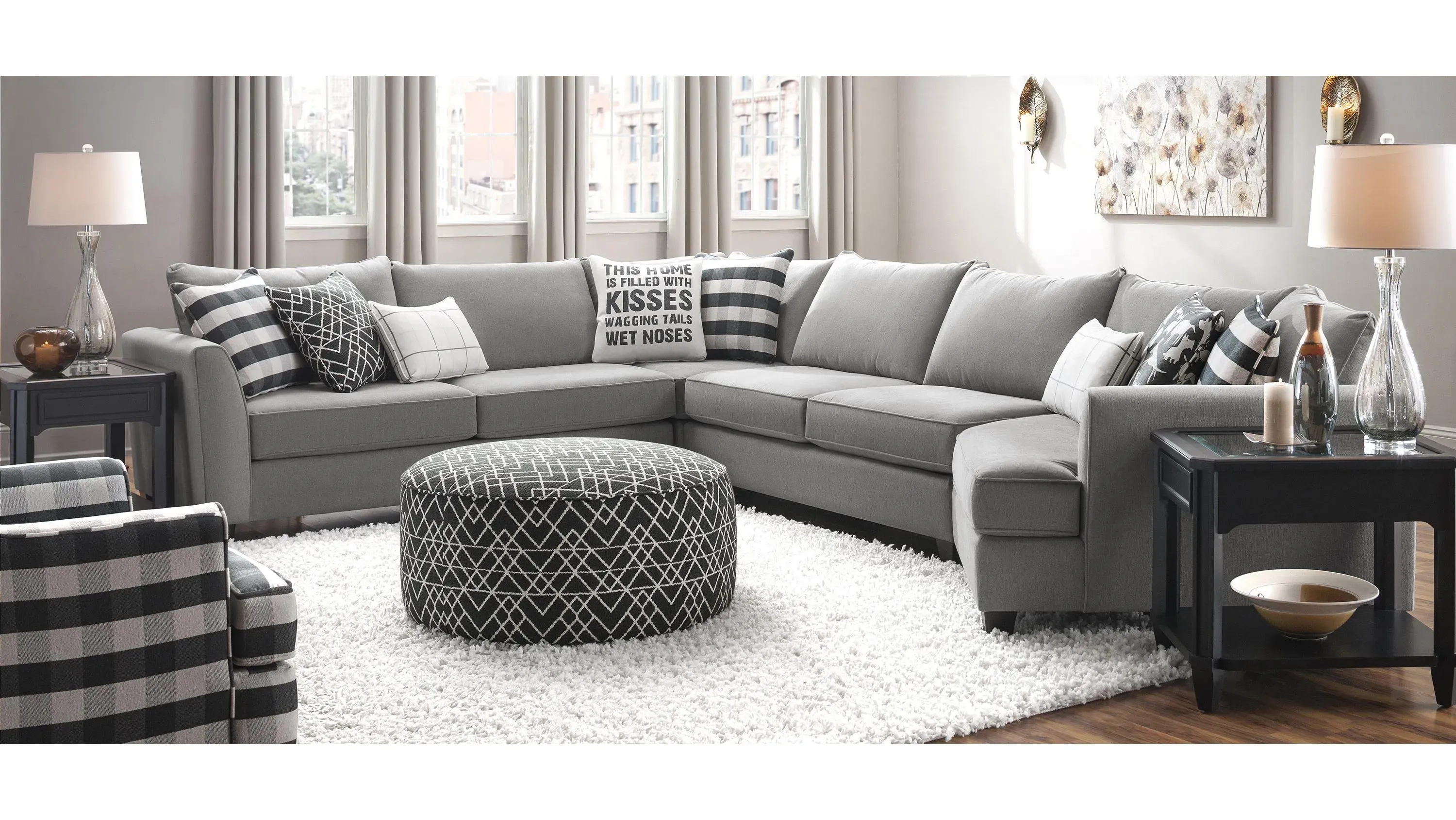 Daine 4-pc. Sectional Sofa | Raymour & Flanigan