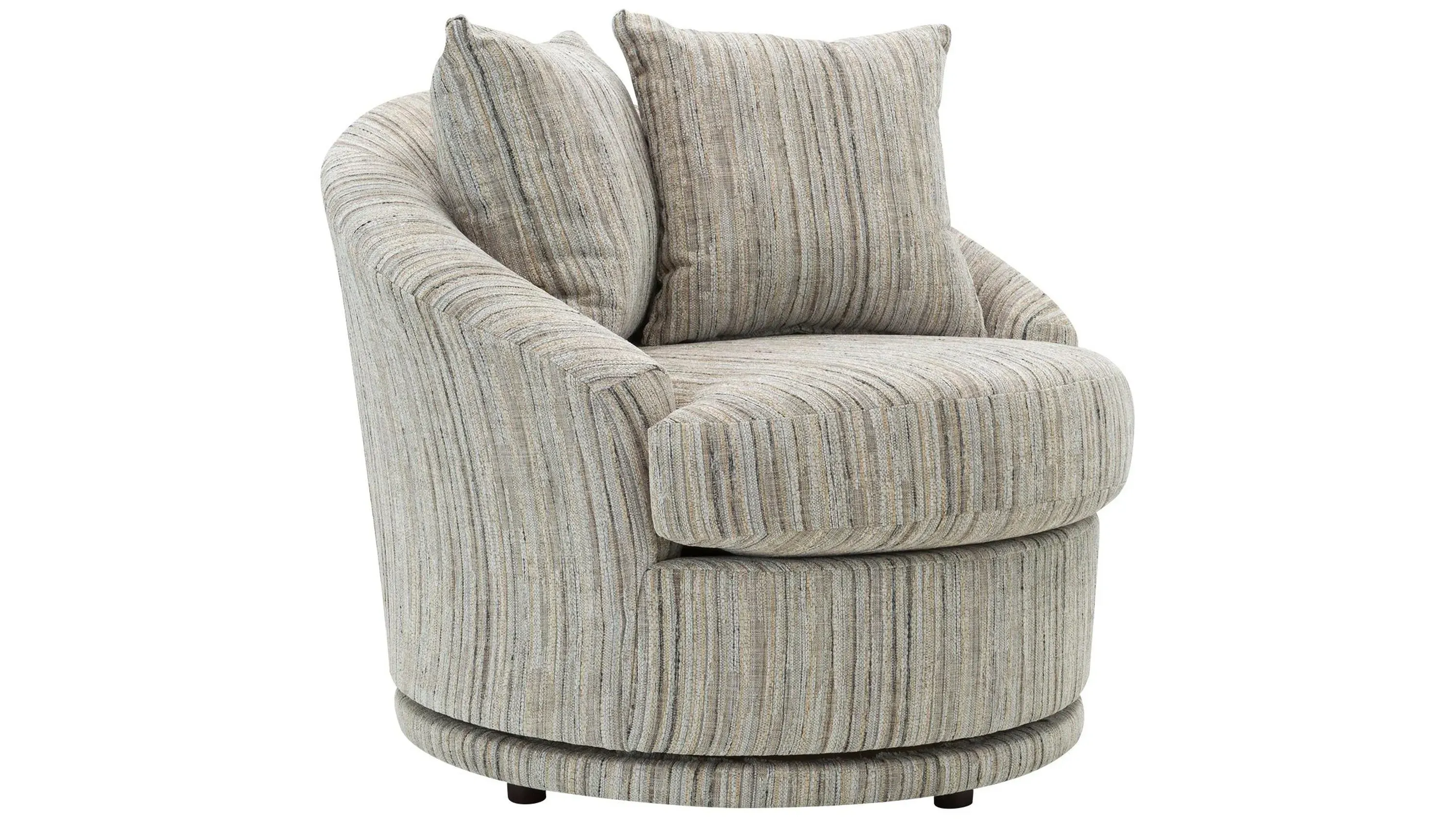 Sofia Gray Swivel Accent Chair - Contemporary Comfort