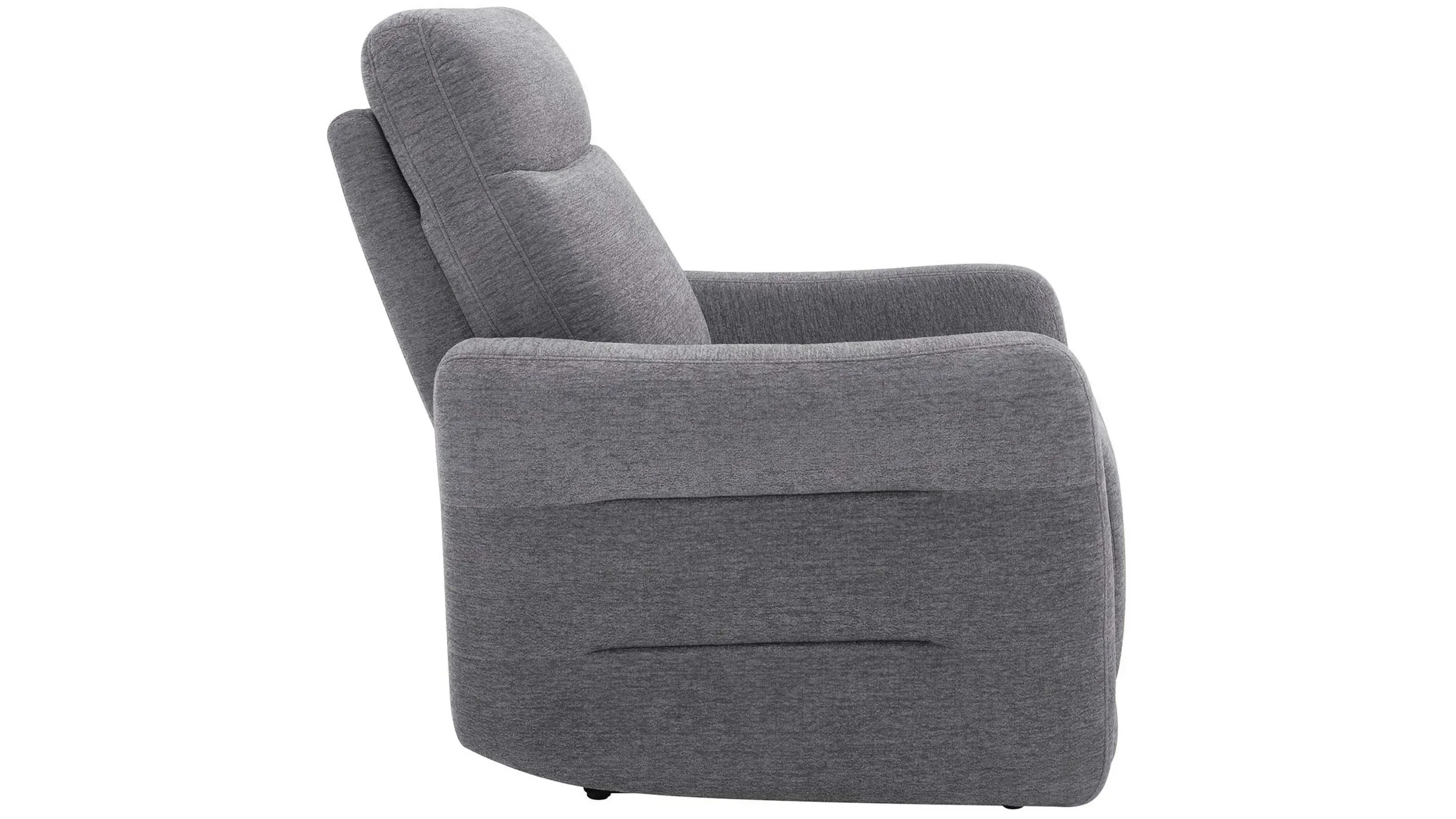 Yardley Chenille Power Recliner With Power Headrest And Lay Flat