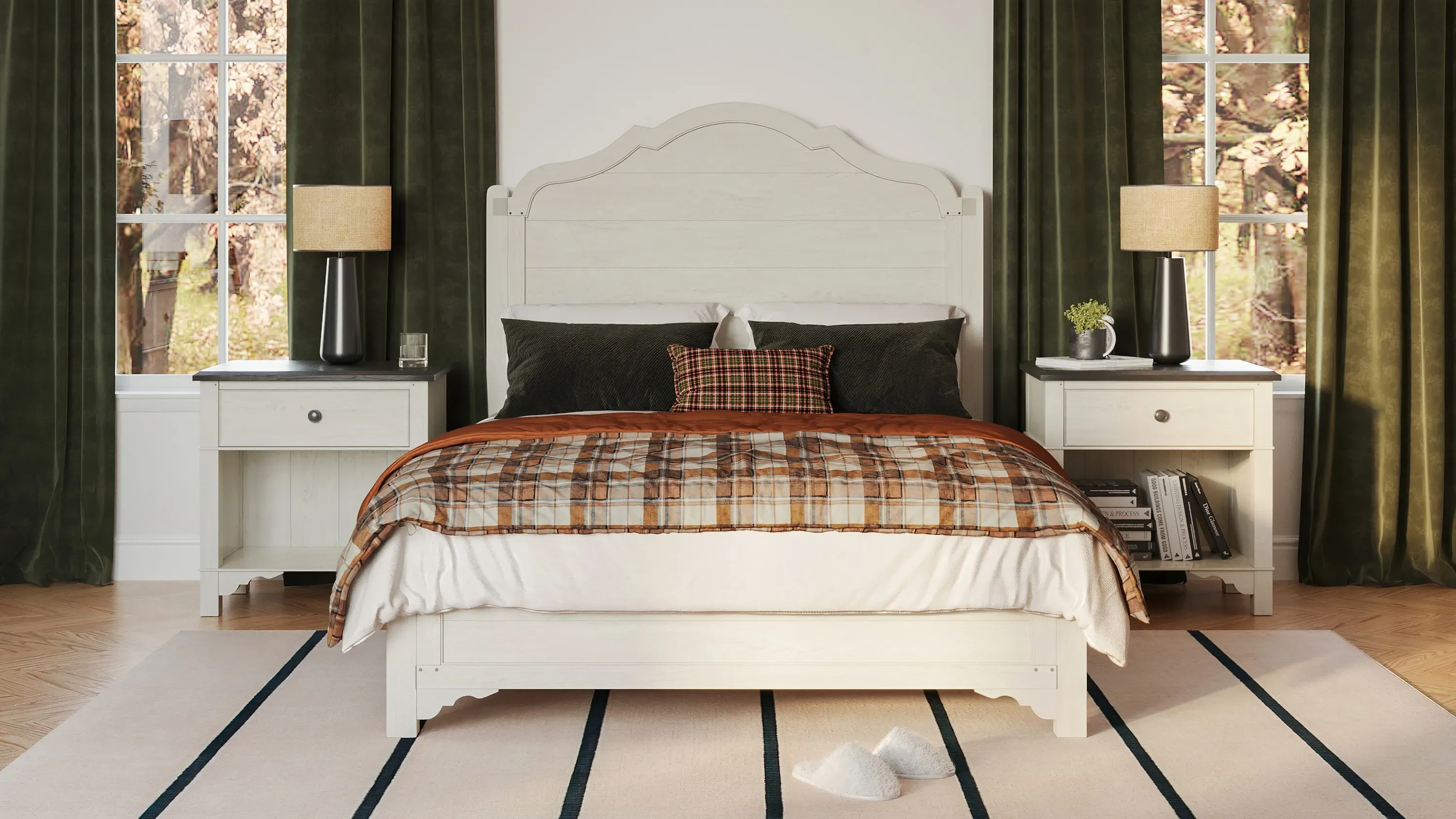 Colette Panel Bed | Raymour & Flanigan