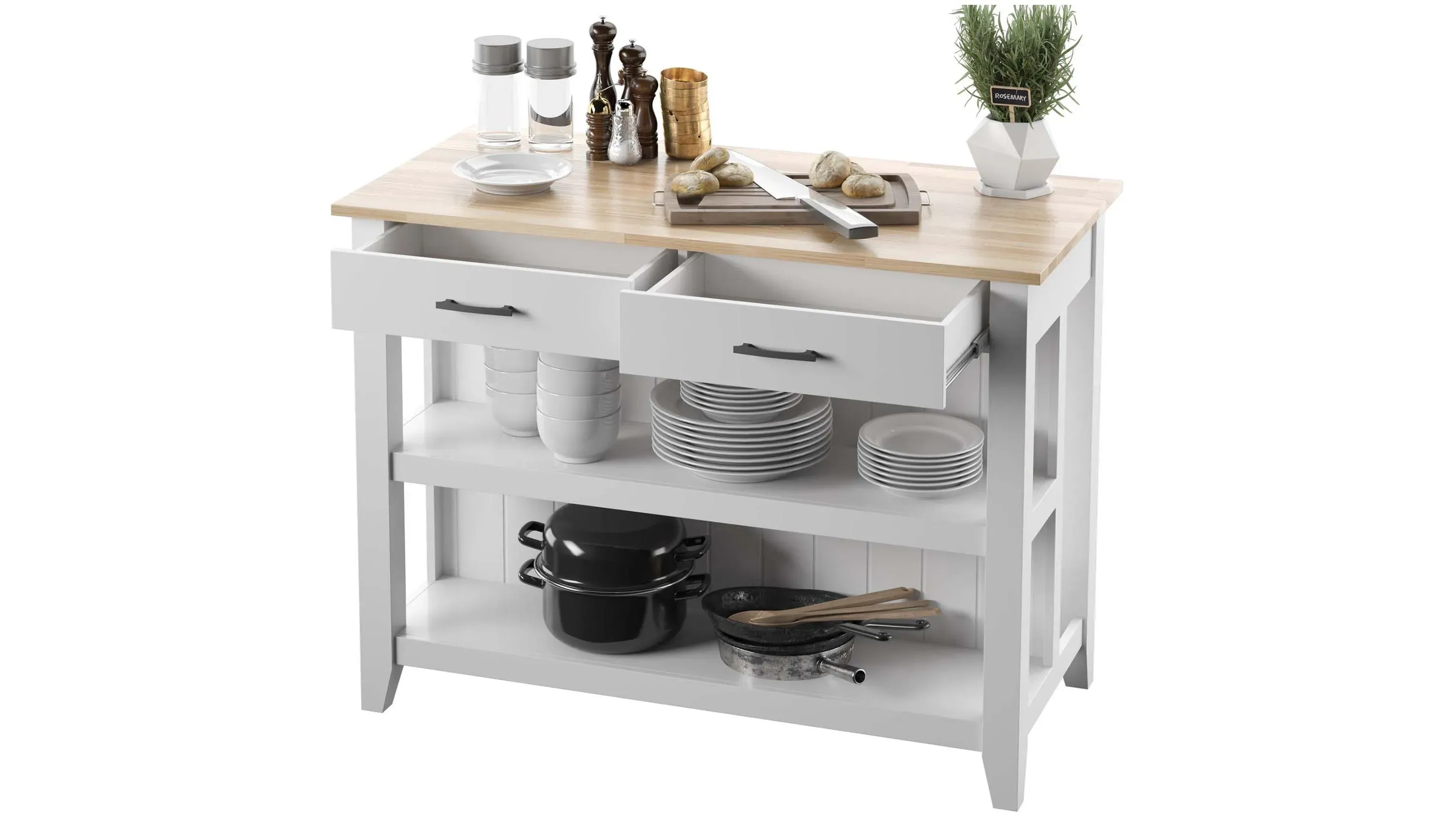 Olivia Kitchen Island | Raymour & Flanigan