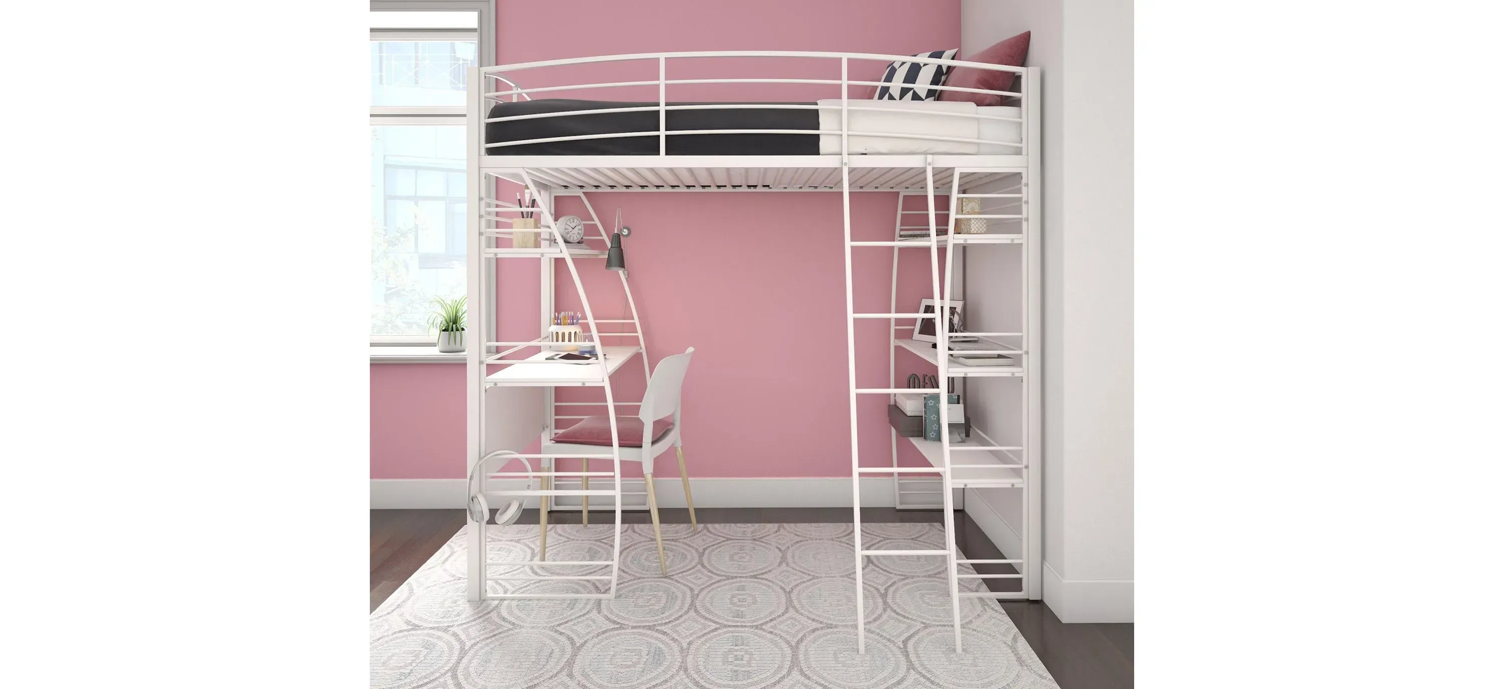 Raymour and flanigan loft bed with desk top