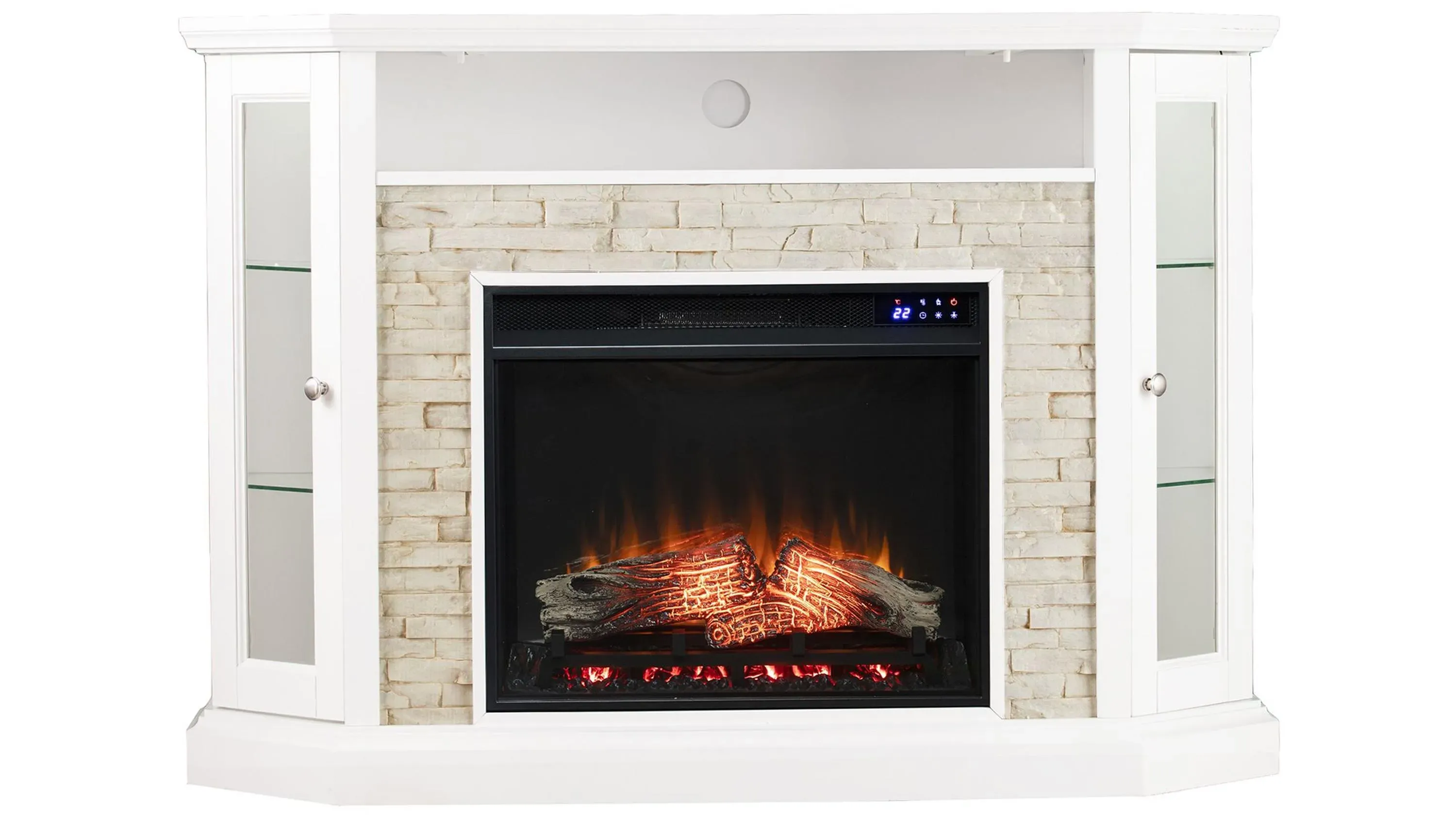 Redding Touch Screen Media Fireplace | Raymour & Flanigan