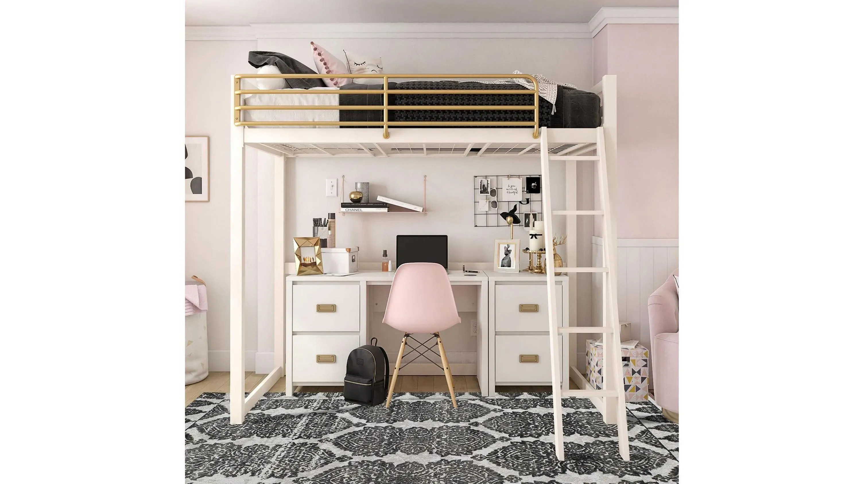 Little Seeds Monarch Hill Haven Metal Loft Bed