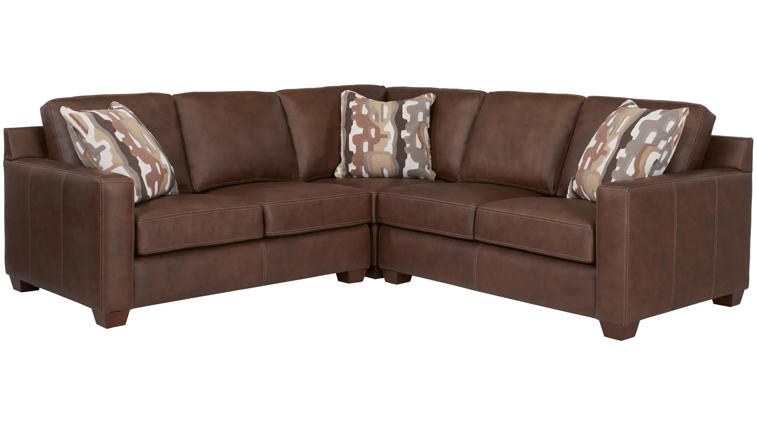 Quinton 3-pc. Leather Sectional | Raymour & Flanigan
