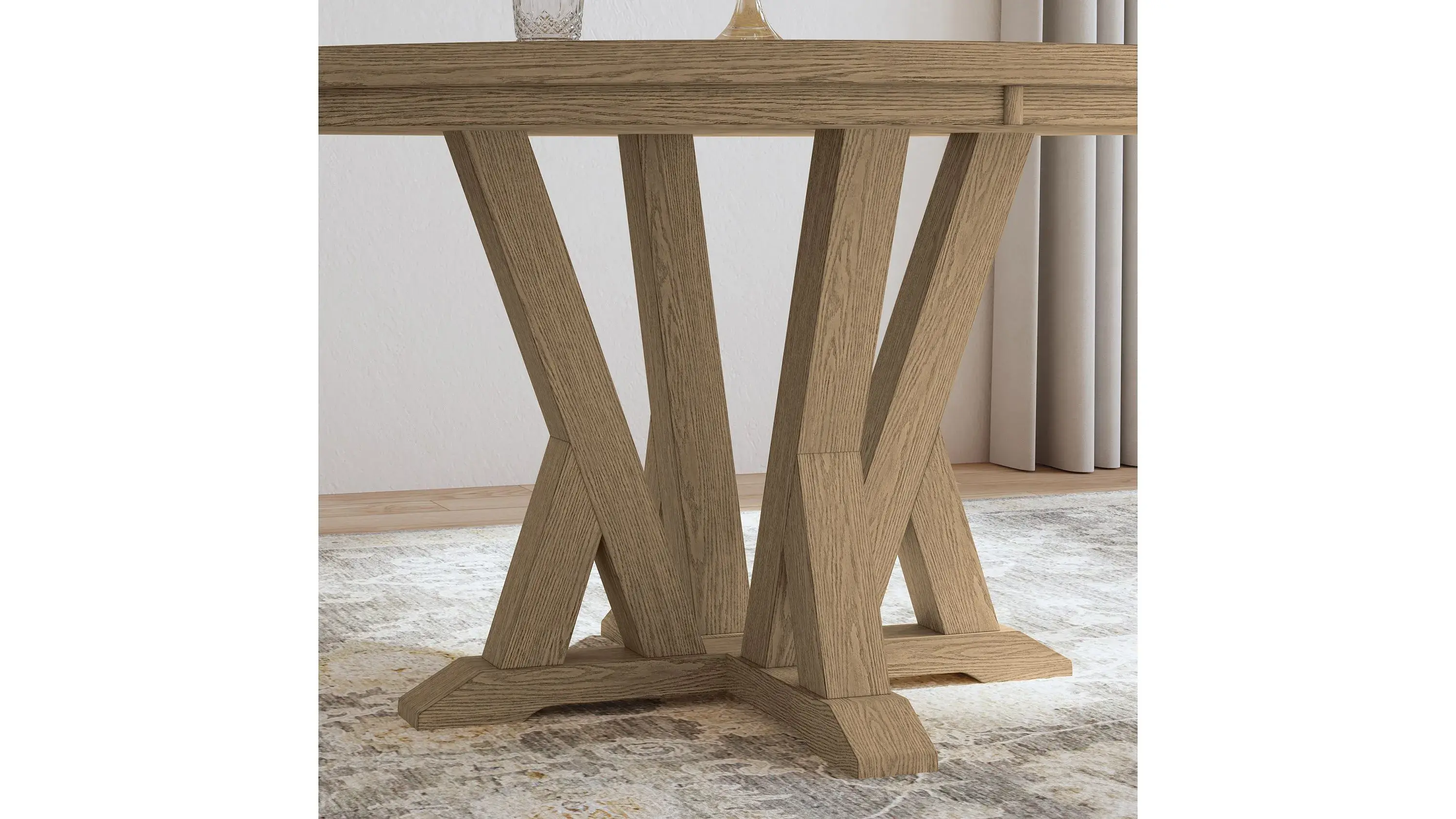 Lattice Round Dining Table - Thumbnail 4