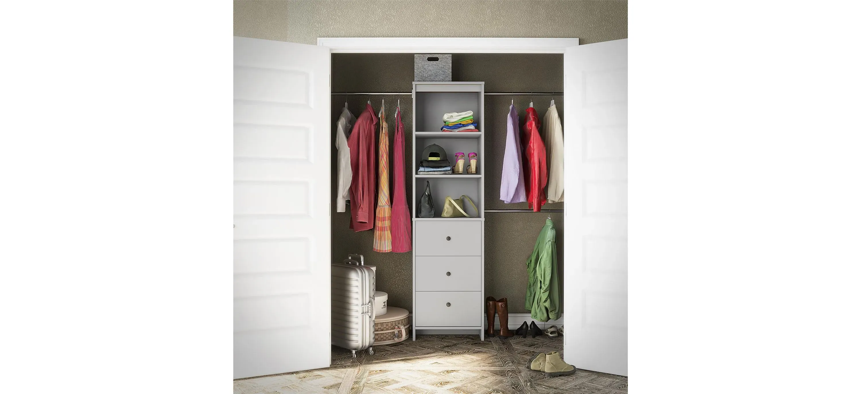 12346577専用 Systembuild Beckett Closet Storage Organizer | Raymour & Flanigan