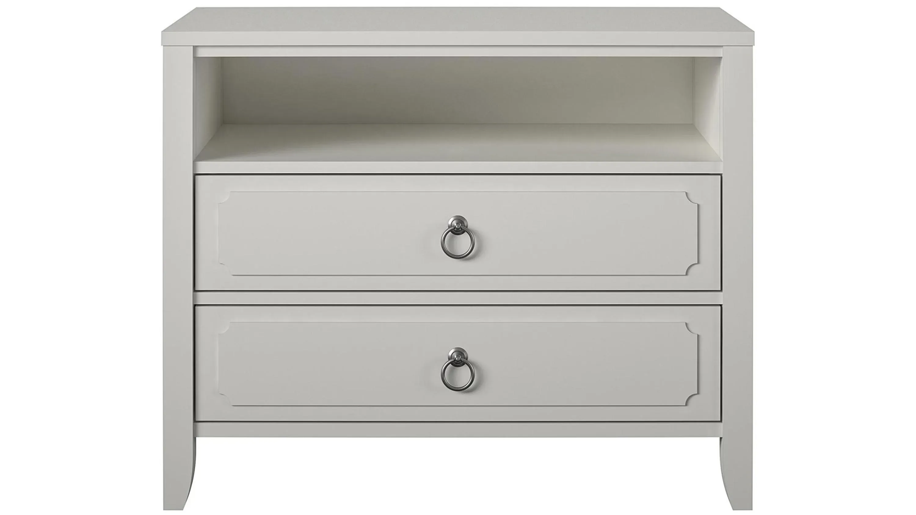 新品James Mason NIGHTGRUV 12インチ Novogratz Her Majesty Two Drawer Nightstand | Raymour & Flanigan