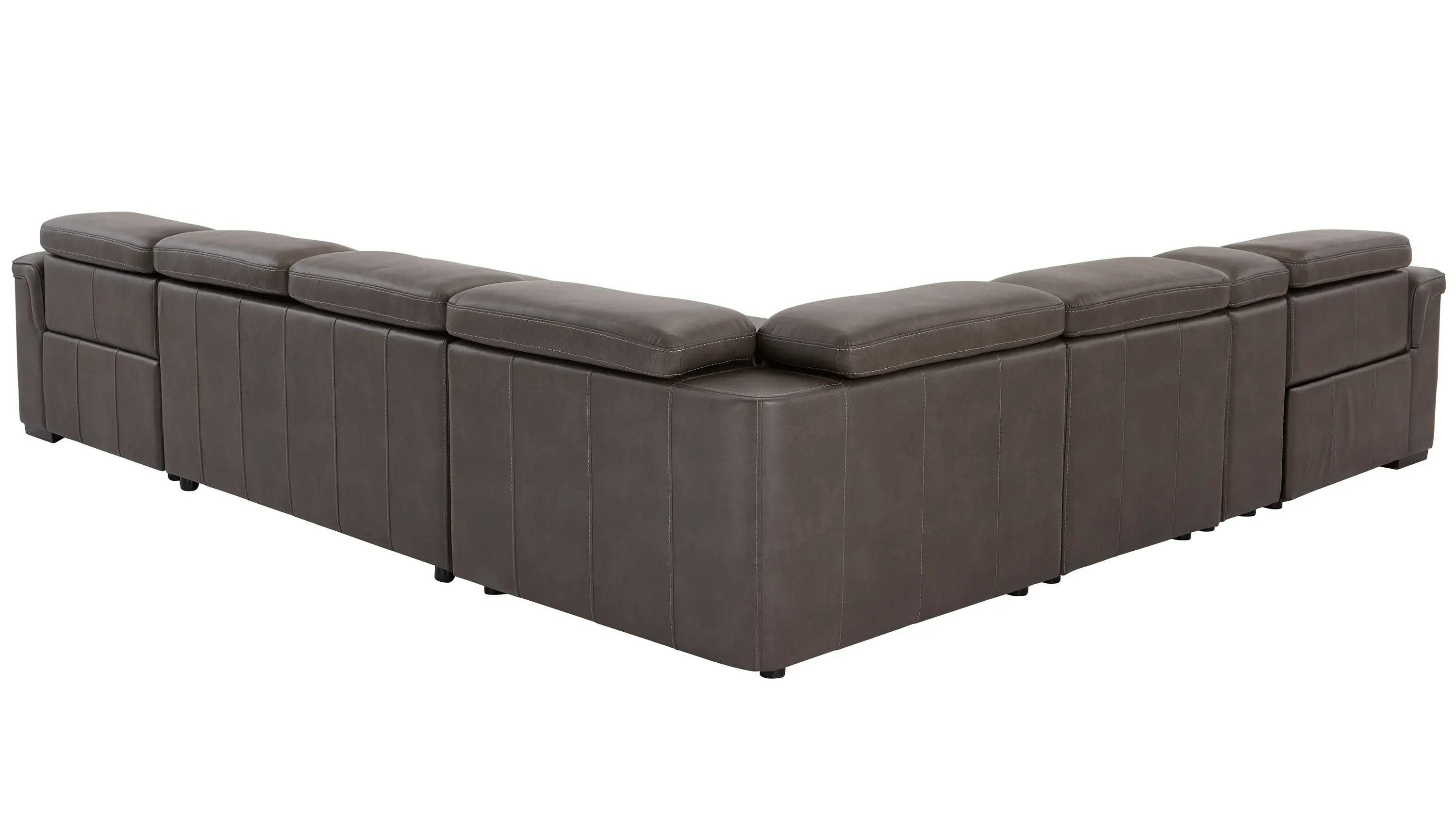 Orion 6-pc. Dual Power Media Sectional w/ Speaker Headrest