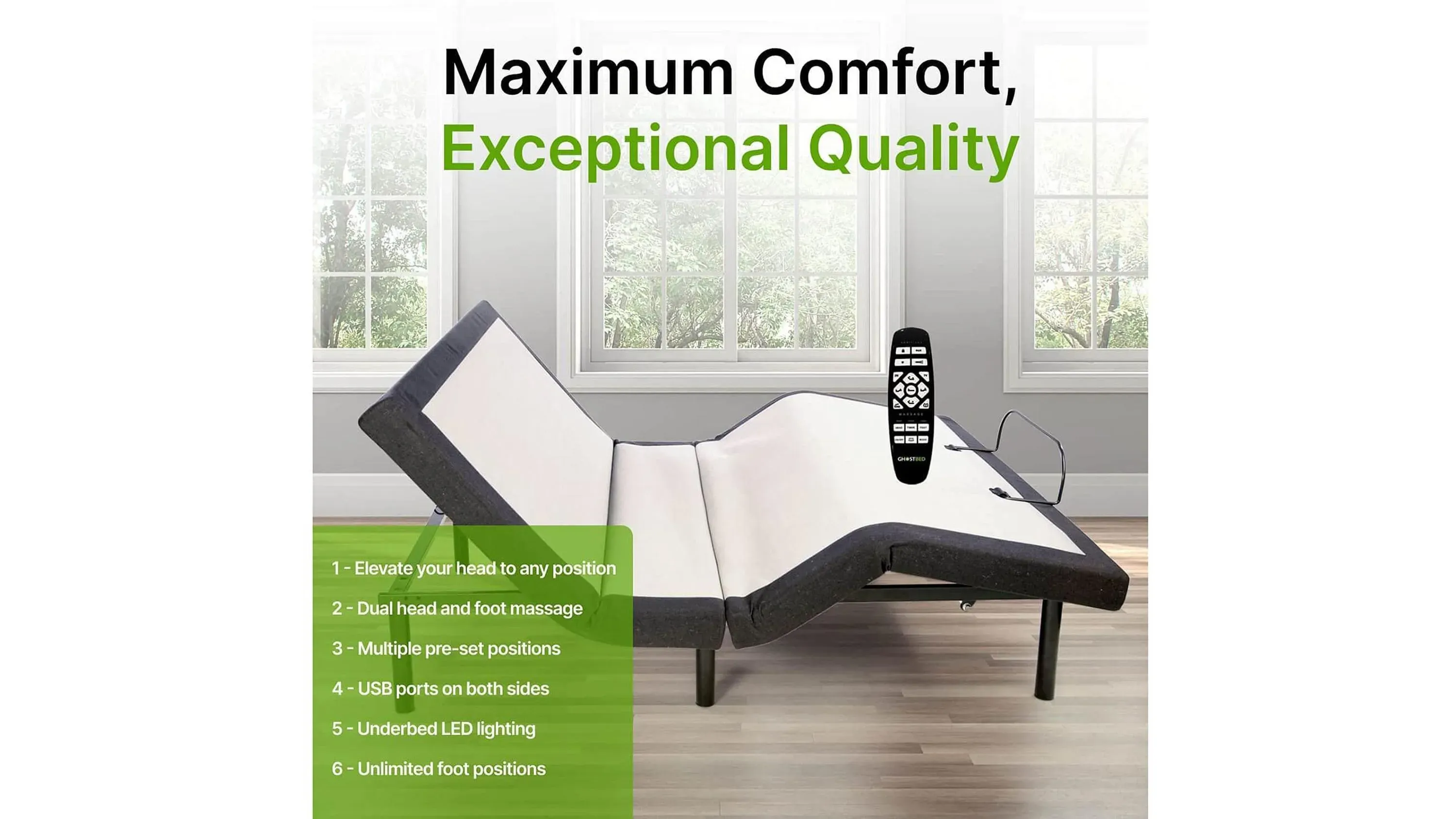 GhostBed Adjustable Base | Raymour & Flanigan