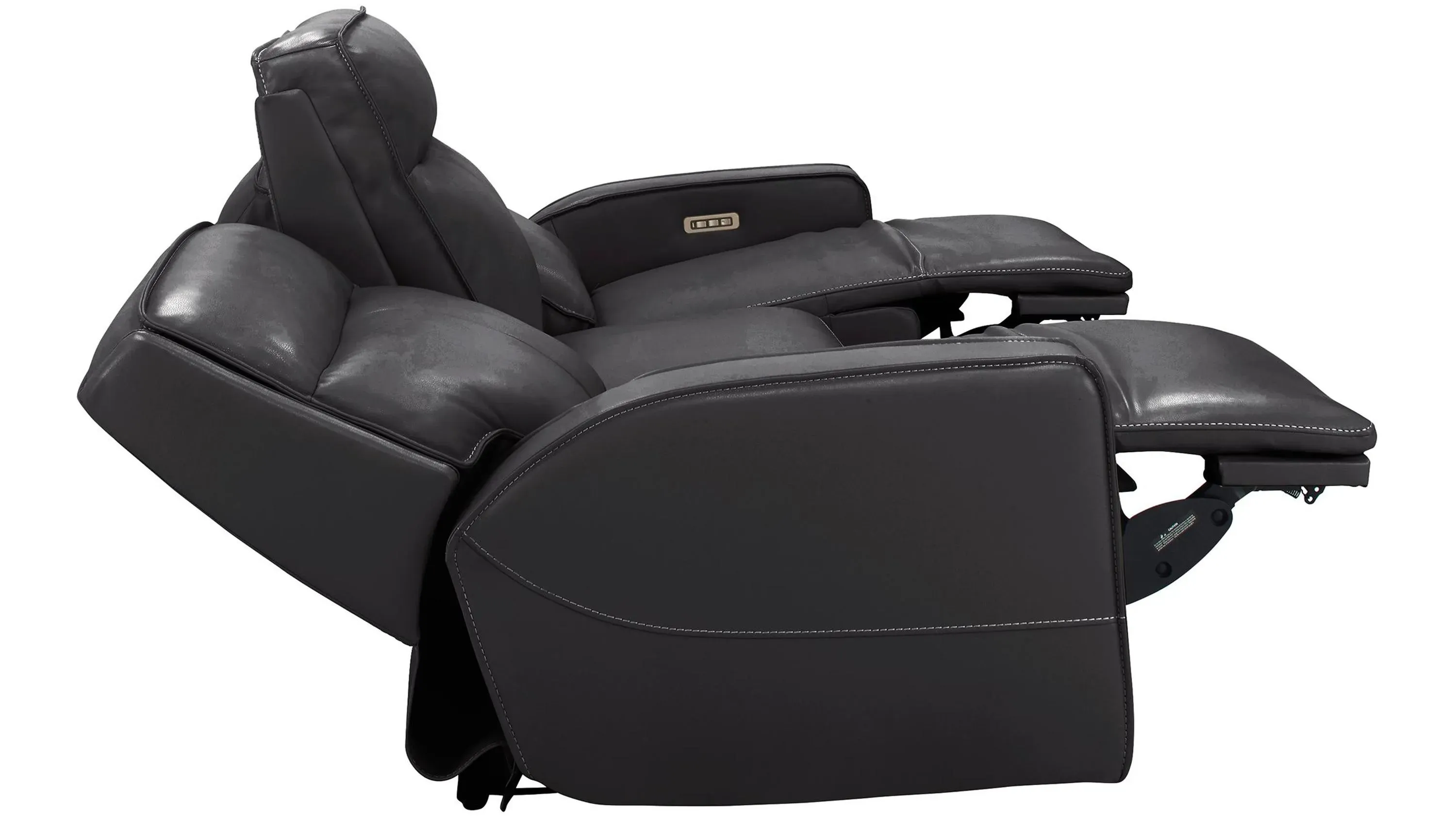 Beckett Power Sofa w/ Power Headrest and Lumbar Support