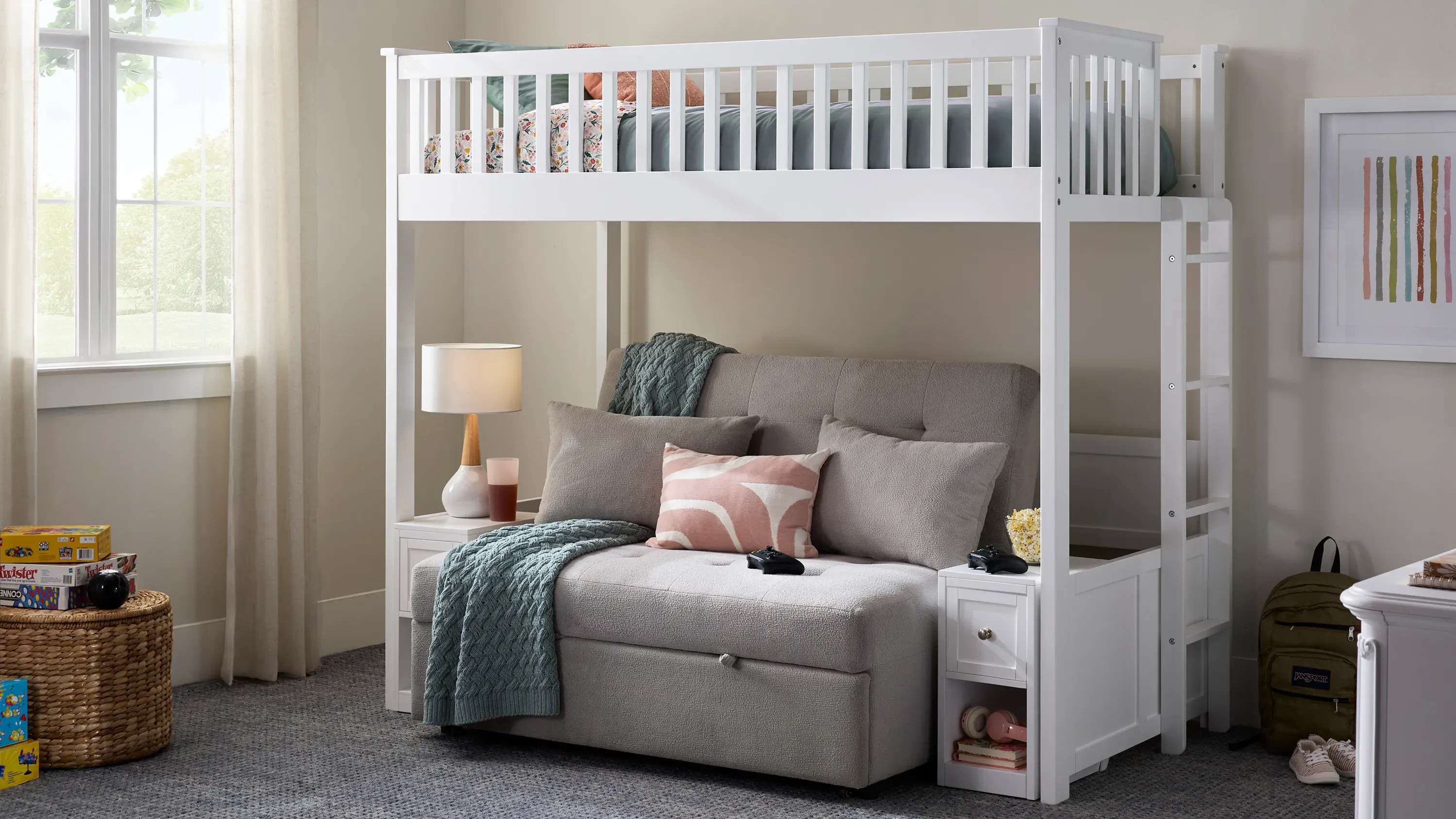 Sawyer Bunk Bed with Klik Klak | Raymour & Flanigan