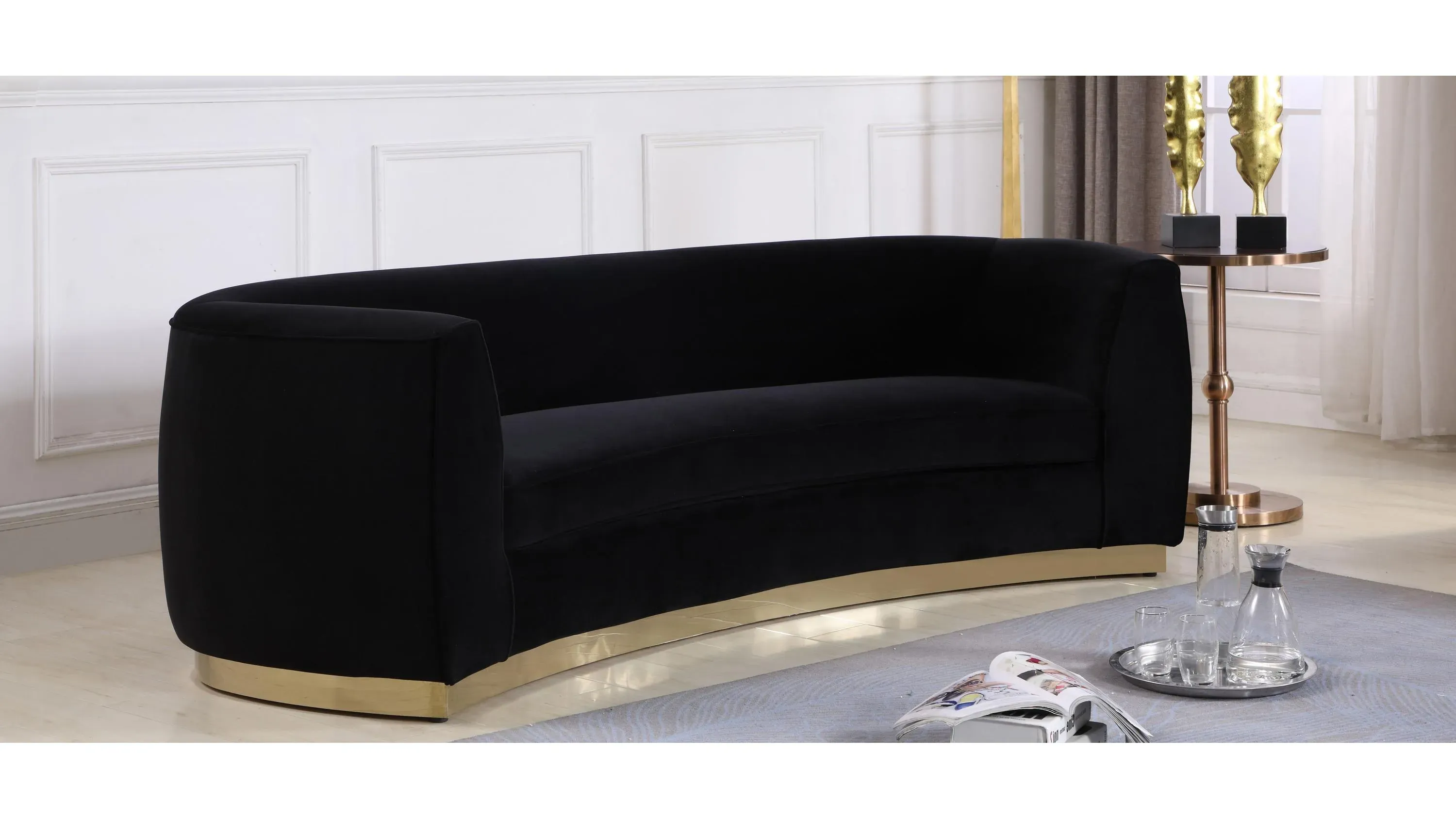 Julian velvet sofa discount