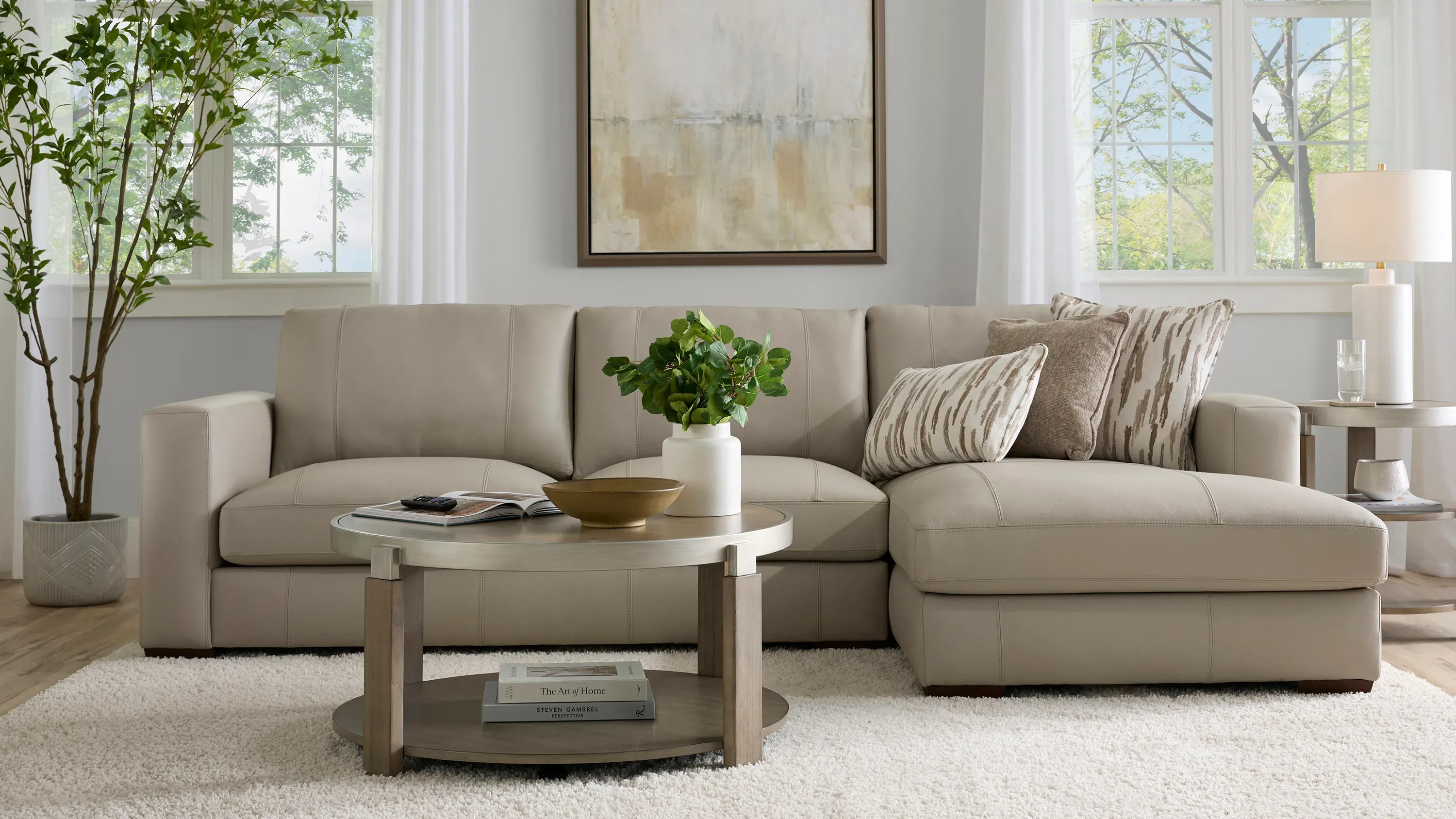 Oaklynn Leather 2-pc. Sofa Chaise