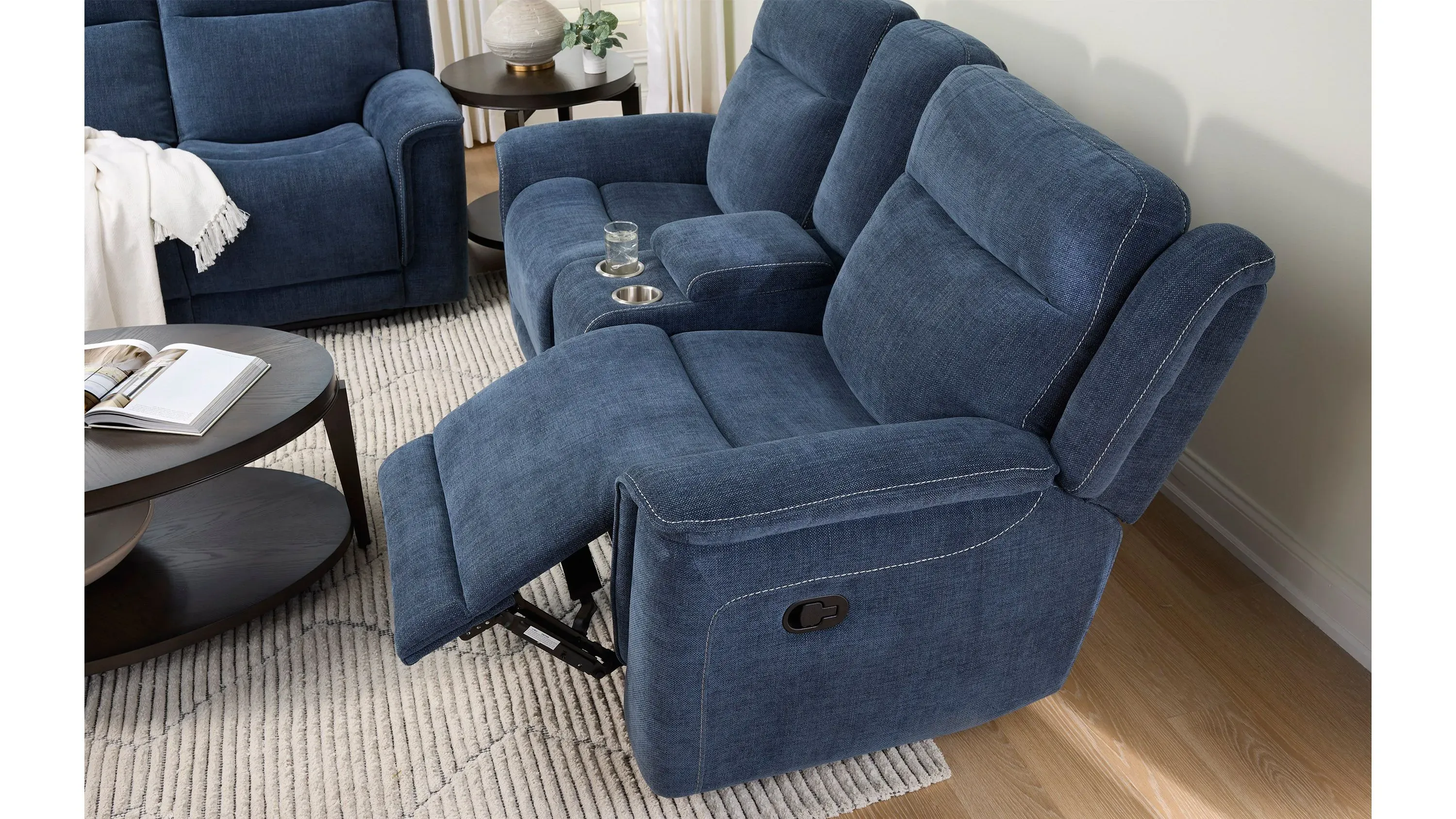 Bristol Reclining Console Loveseat