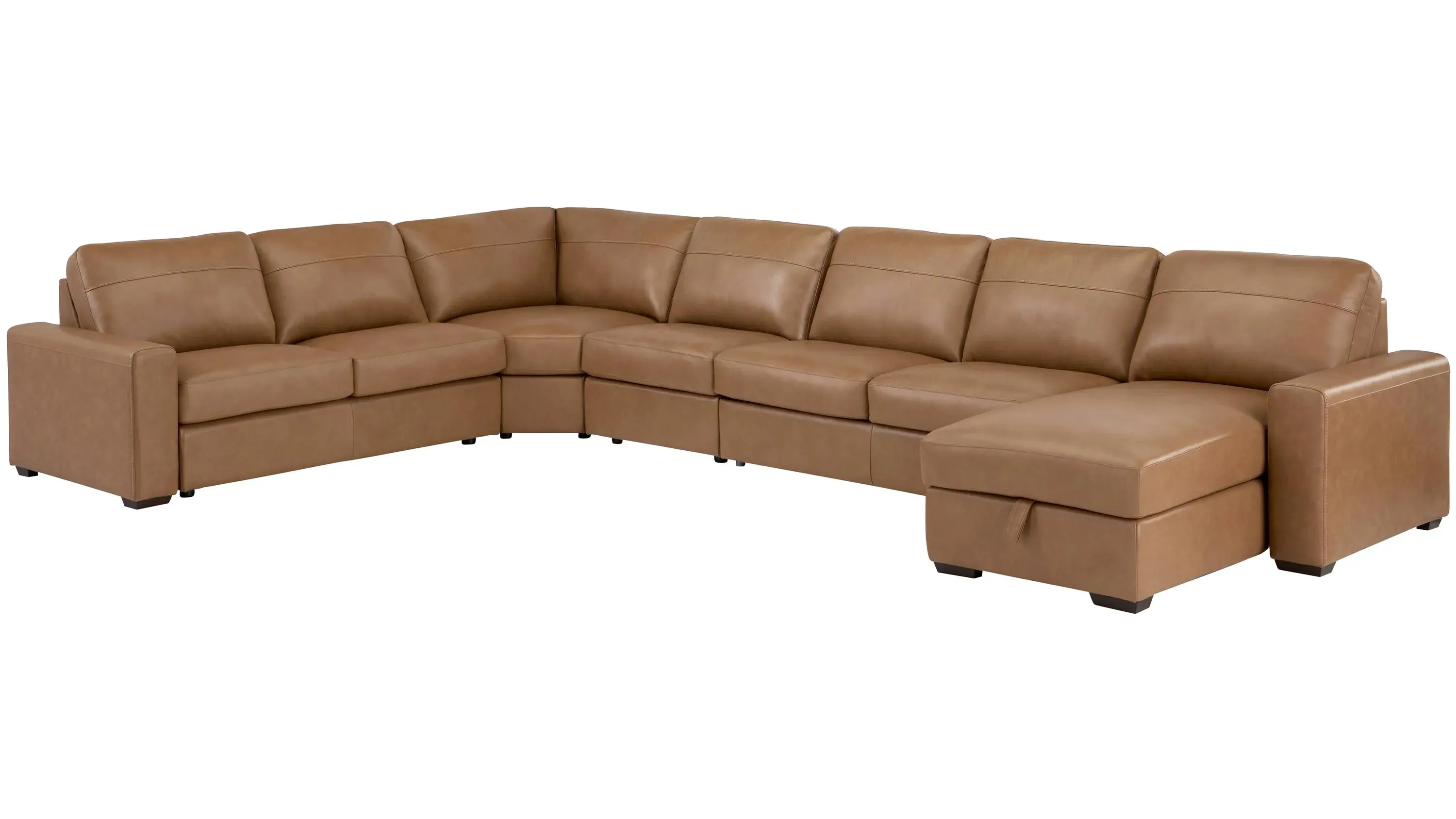 Harley 6-pc. Leather Sectional | Raymour & Flanigan