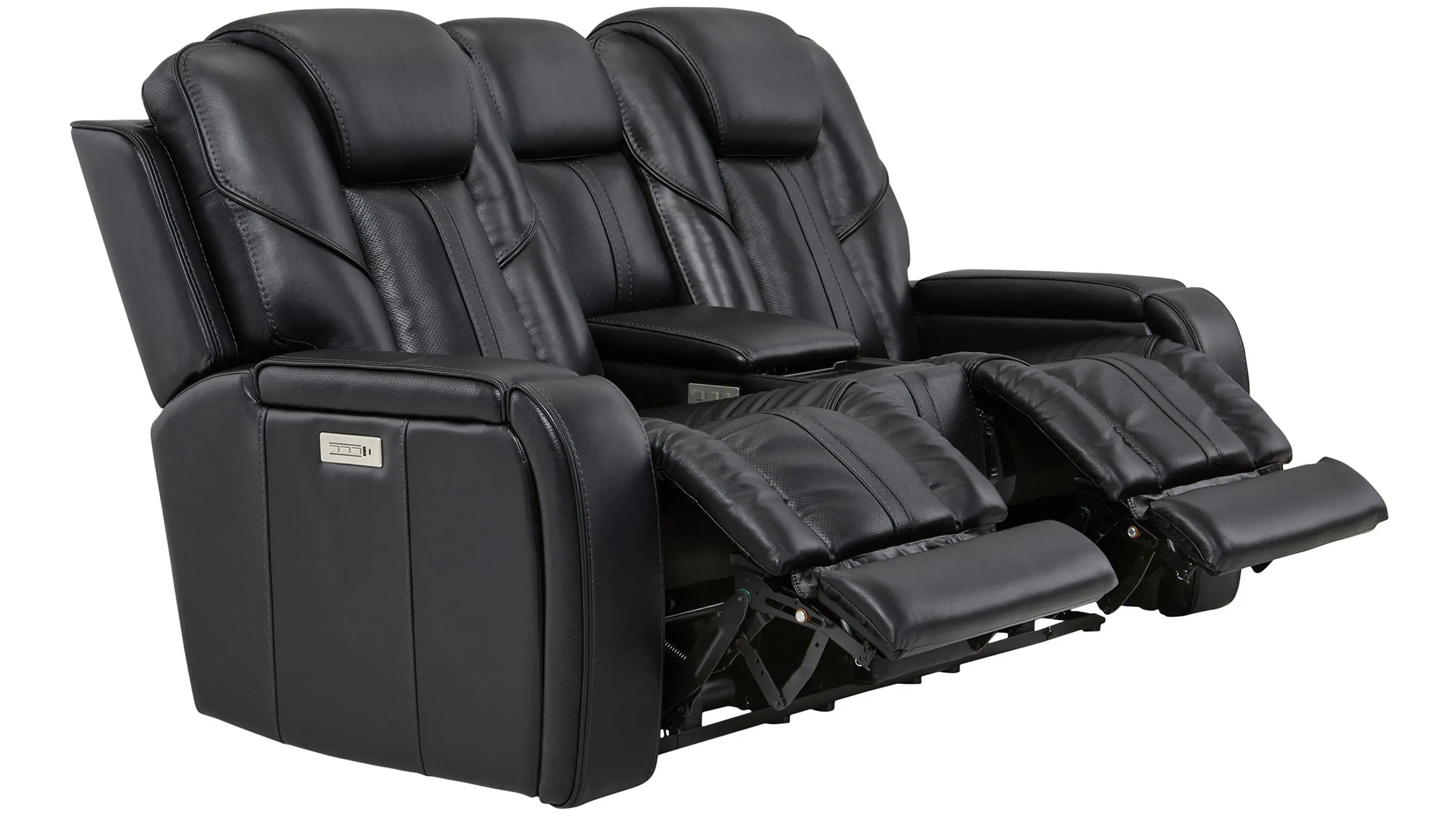 IROH A ＬOV e& H a rmony LINUS - HUDSON GREY Power Zero Gravity Console Loveseat